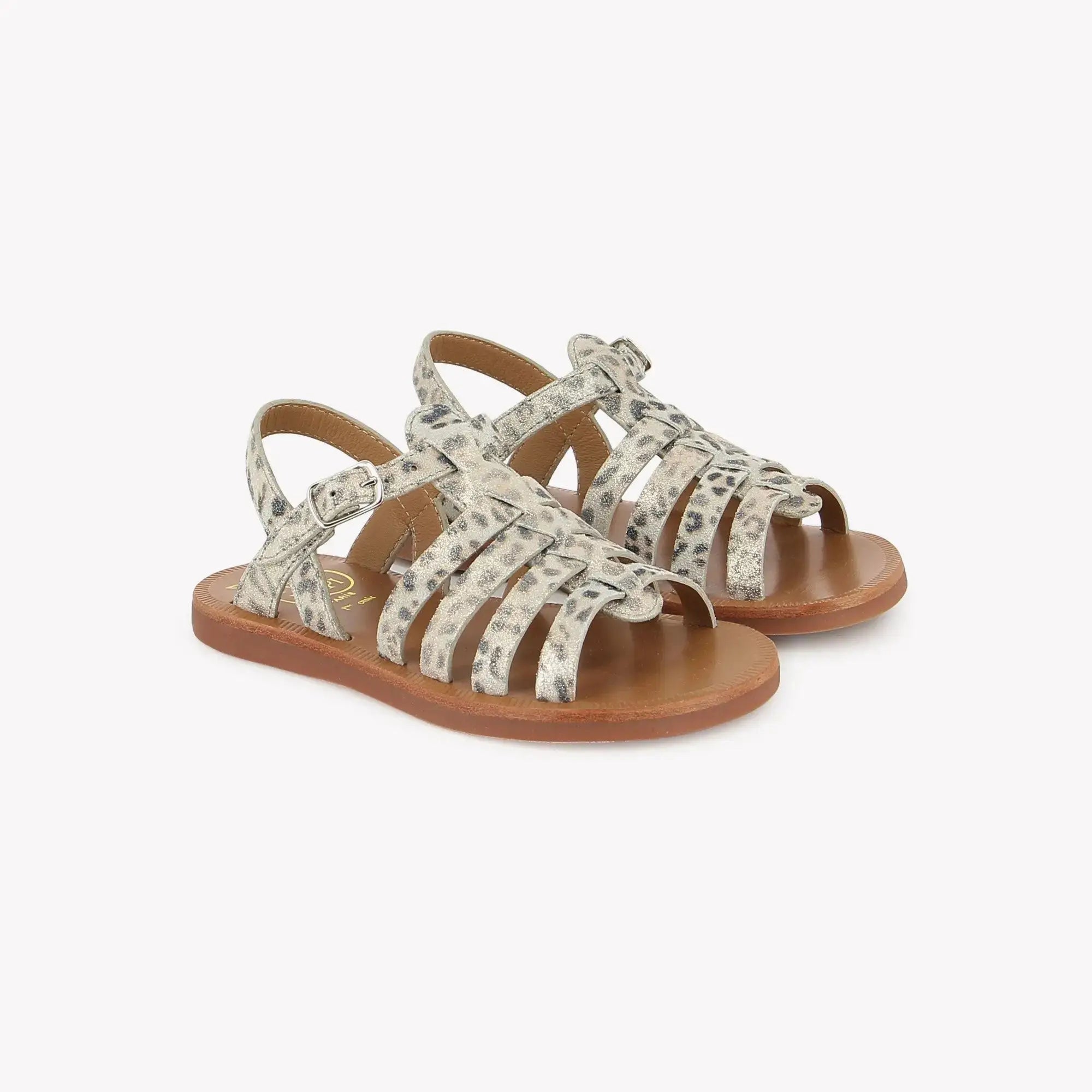 pom-d-api-plagette-strap-sandale-cuir-fille-bianco-platino image 2