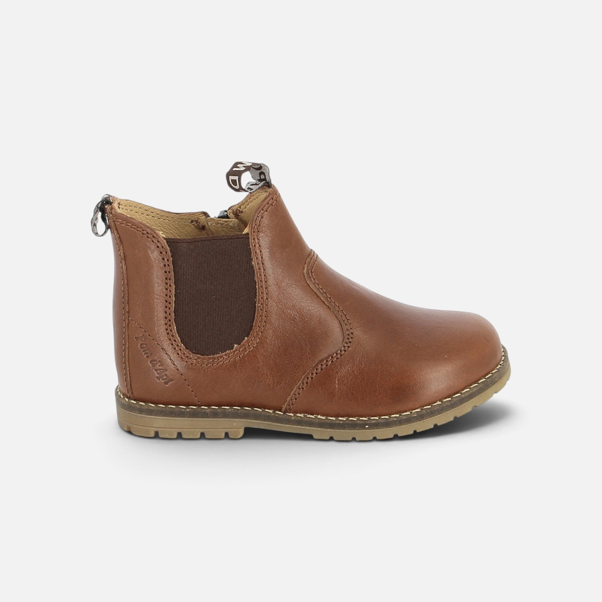pom-d-api-bob-zip-boots-chelsea-cuoio-spall-enfant image 4