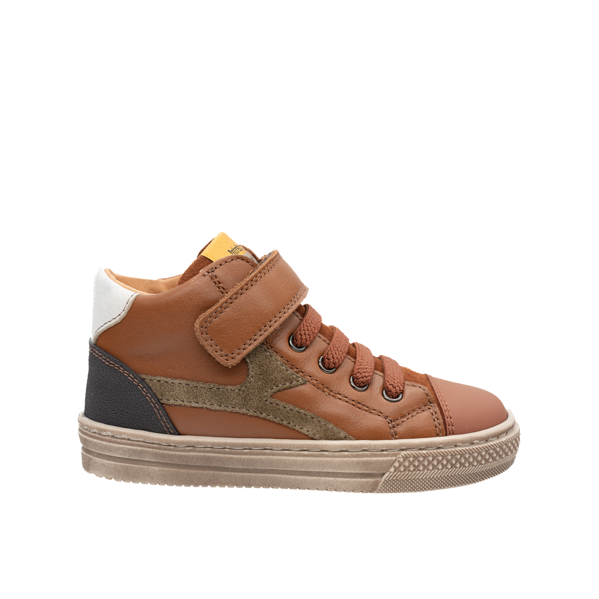babybotte-kelastic-chaussure-gar-on-cognac-cuir-velcro image 1