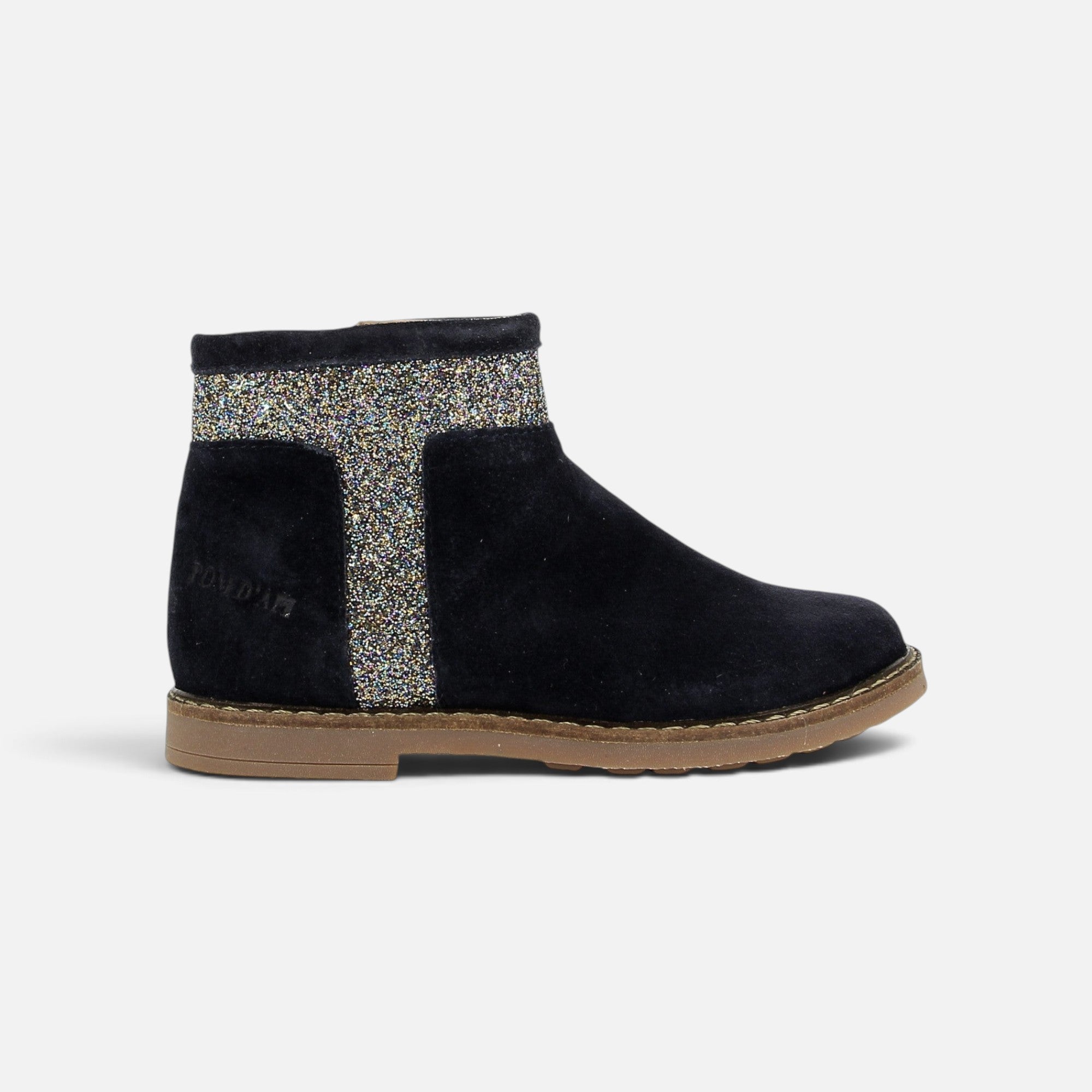 pom-d-api-trip-trott-boots-enfant-velours-glitter-navy-multi image 4