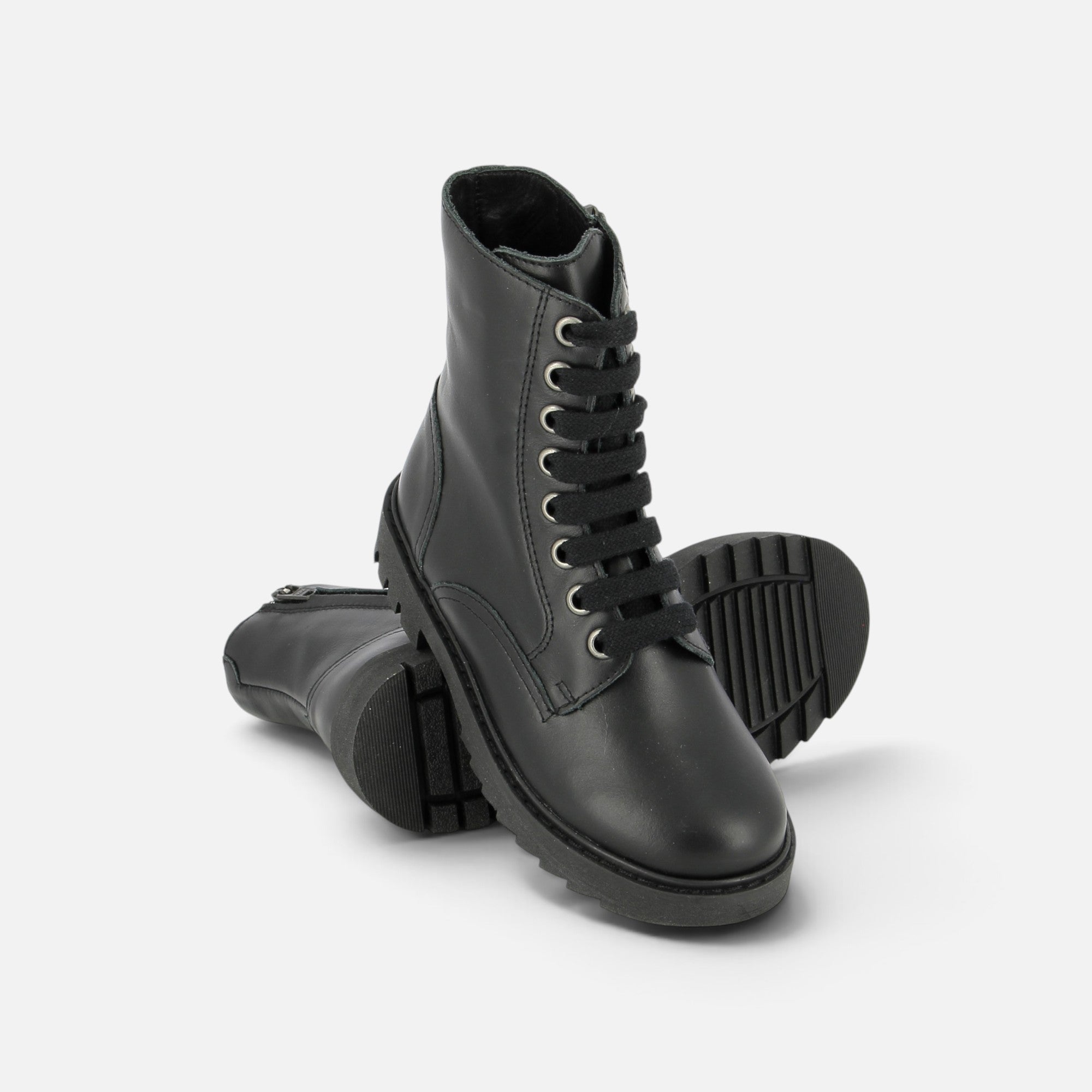 pom-d-api-sid-ranger-boots-noir-semelle-noire-zip-ykk image 3