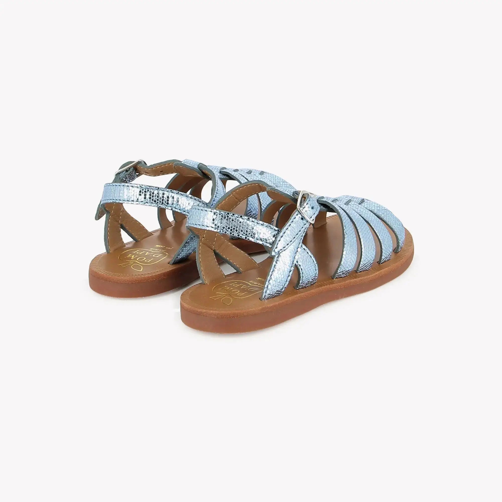 pom-d-api-plagette-strap-sandale-enfant-fille-turquoise-cuir-milos image 4