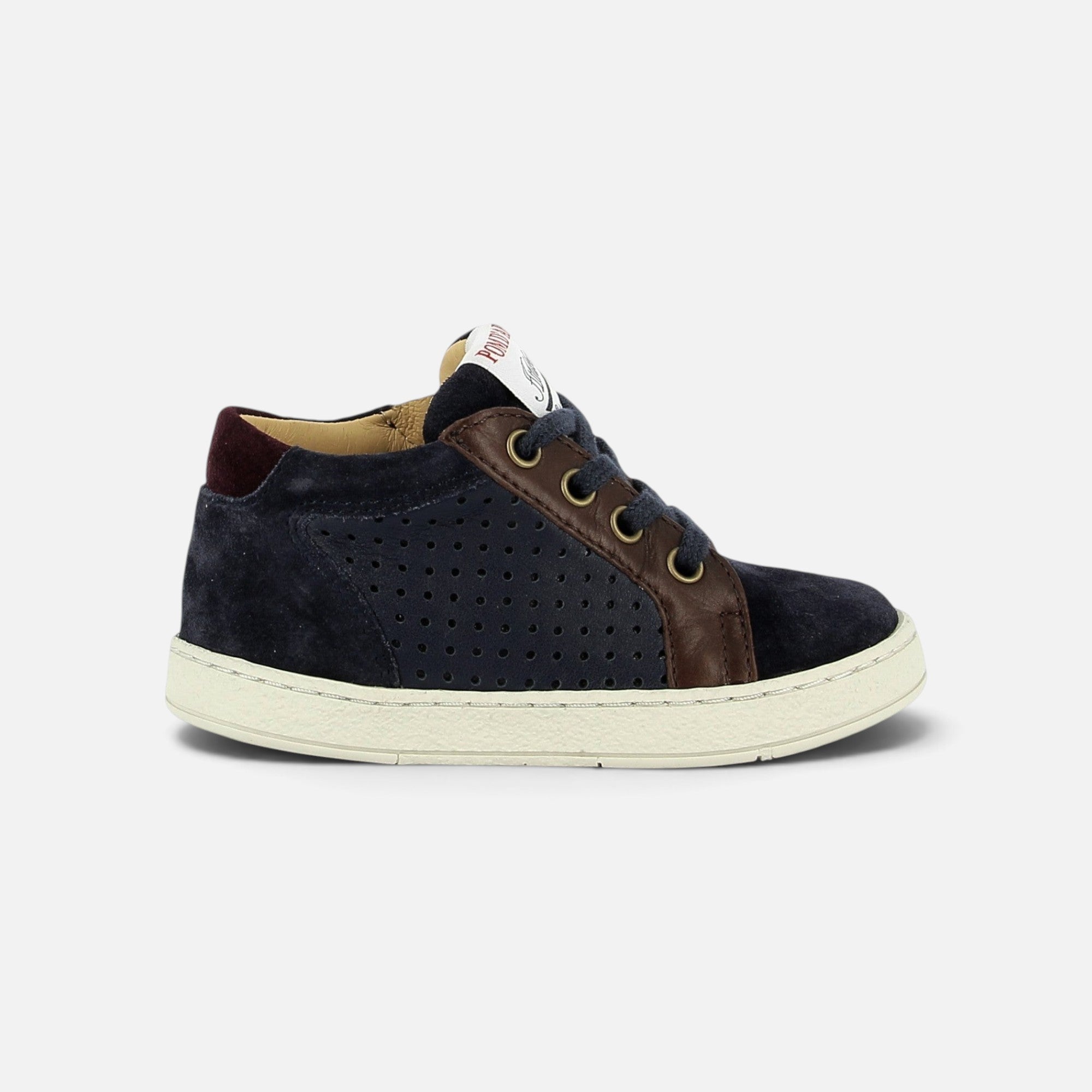 pom-d-api-mousse-lace-perfo-basket-navy-brown-gar-on image 4