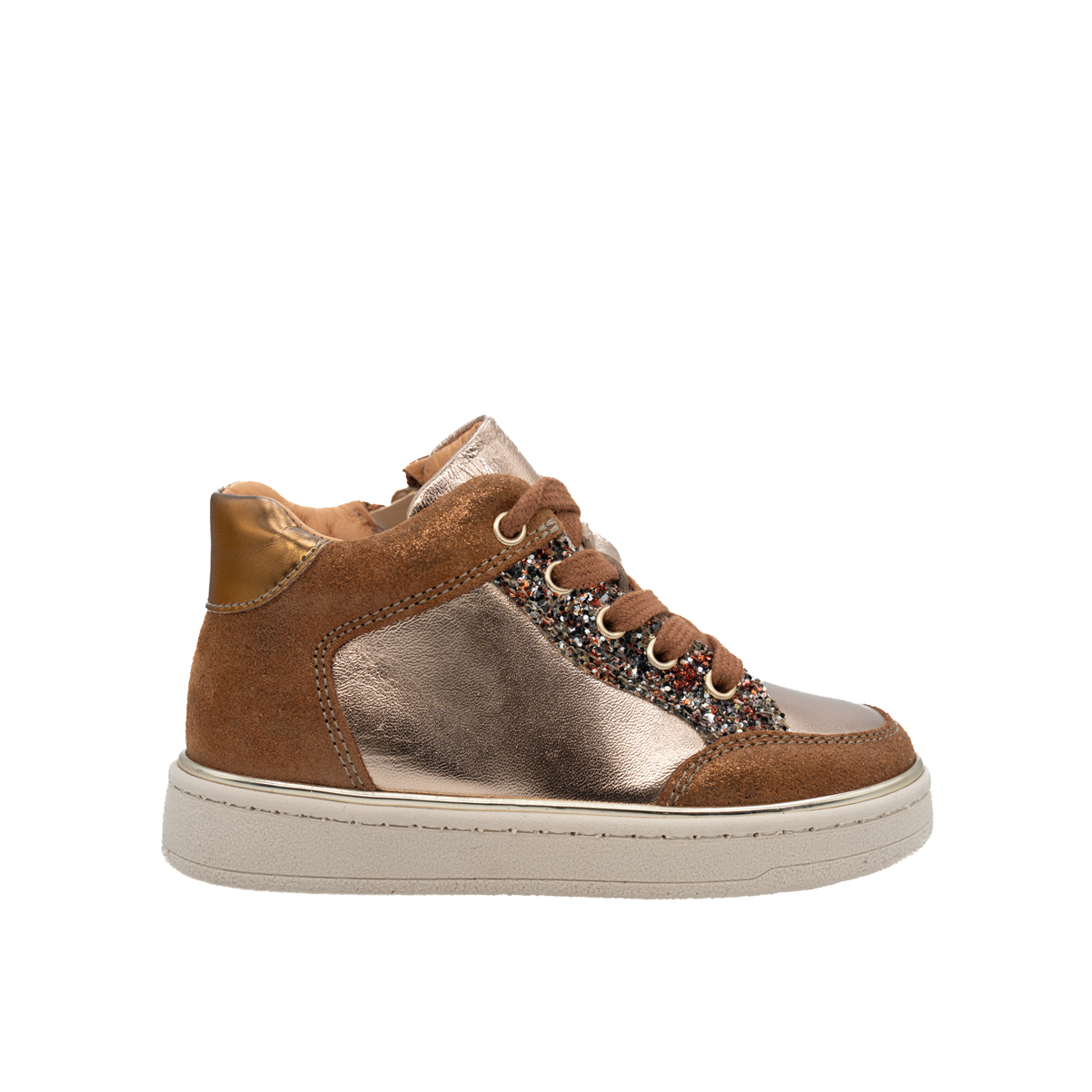 babybotte-klaire-platine-chaussure-fille-cuir-lam-lacets-et-zip image 1