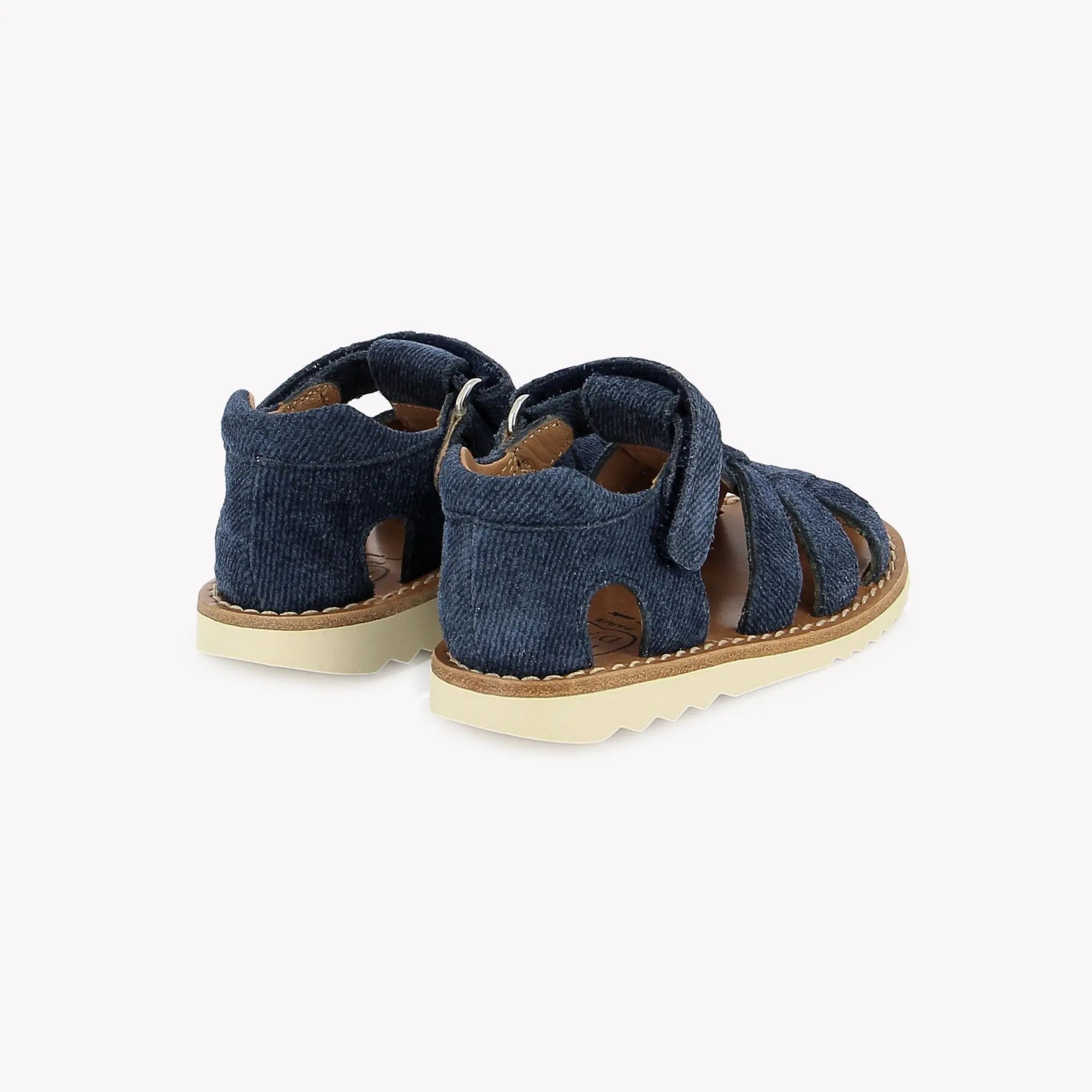 pom-d-api-waff-papy-sandale-gar-on-cuir-denim image 4