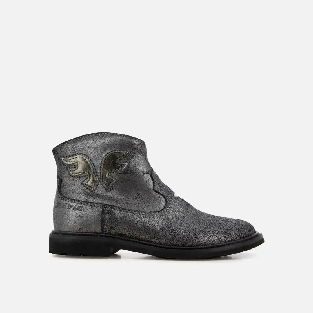 pom-d-api-billy-west-sl-bottine-enfant-cuir-velours-noir image 1