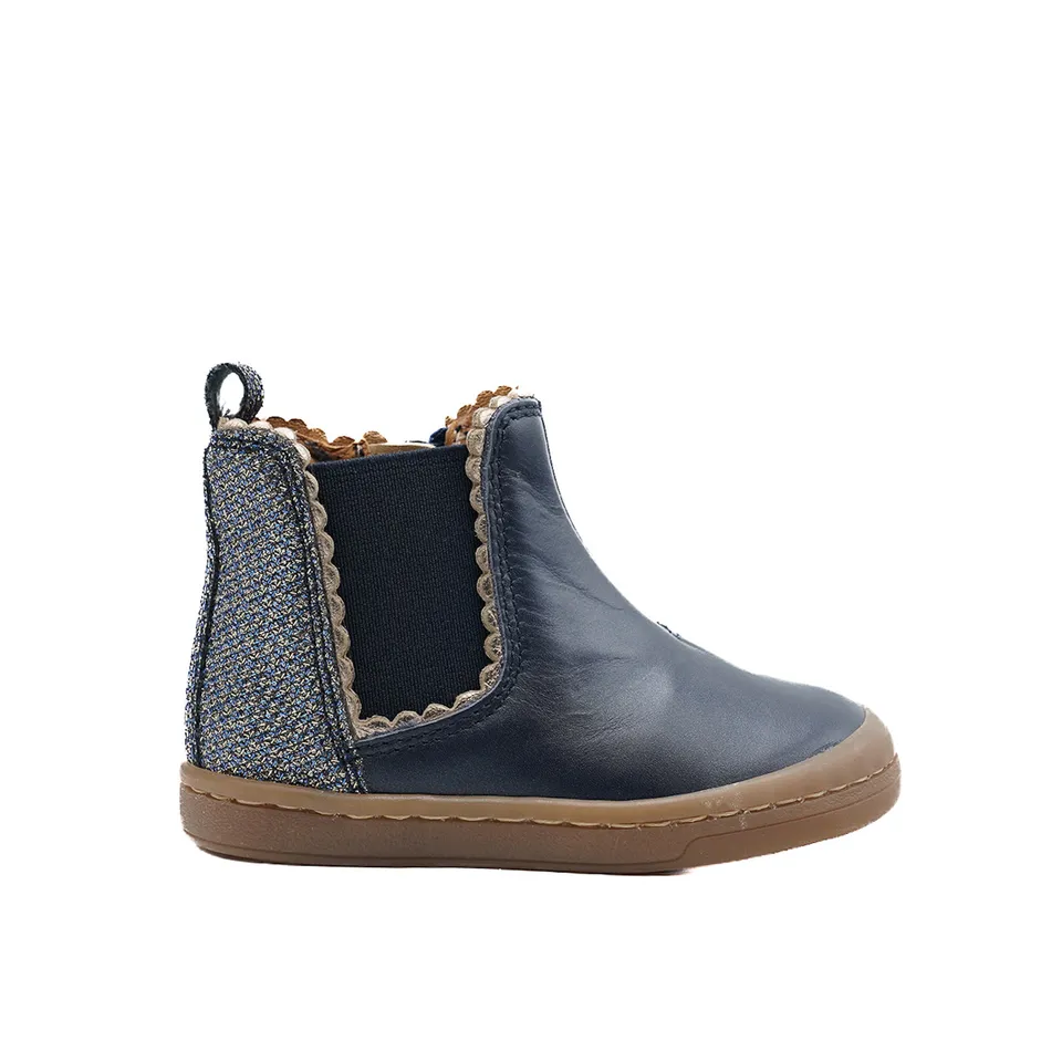 babybotte-alisia-bottine-fille-bleu-cuir-premiers-pas-zip image 1