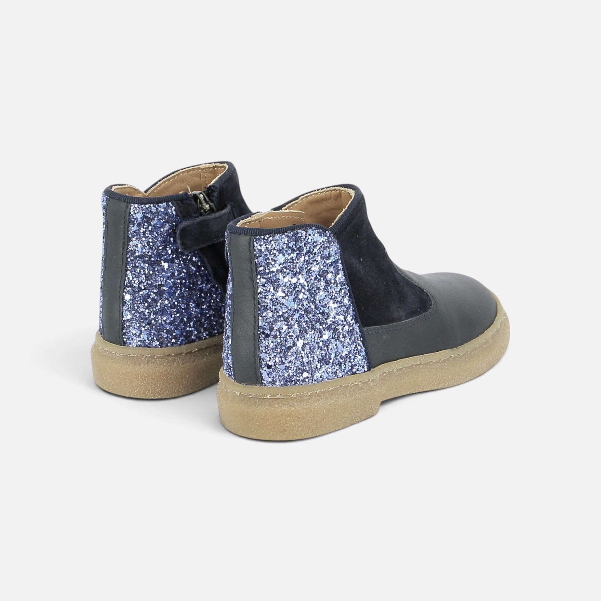 pom-d-api-trix-back-bottine-cuir-fille-marine image 2