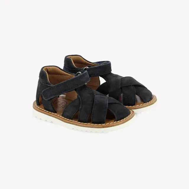 pom-d-api-waff-cross-nubuck-marine-sandale-premiers-pas-gar-on image 1