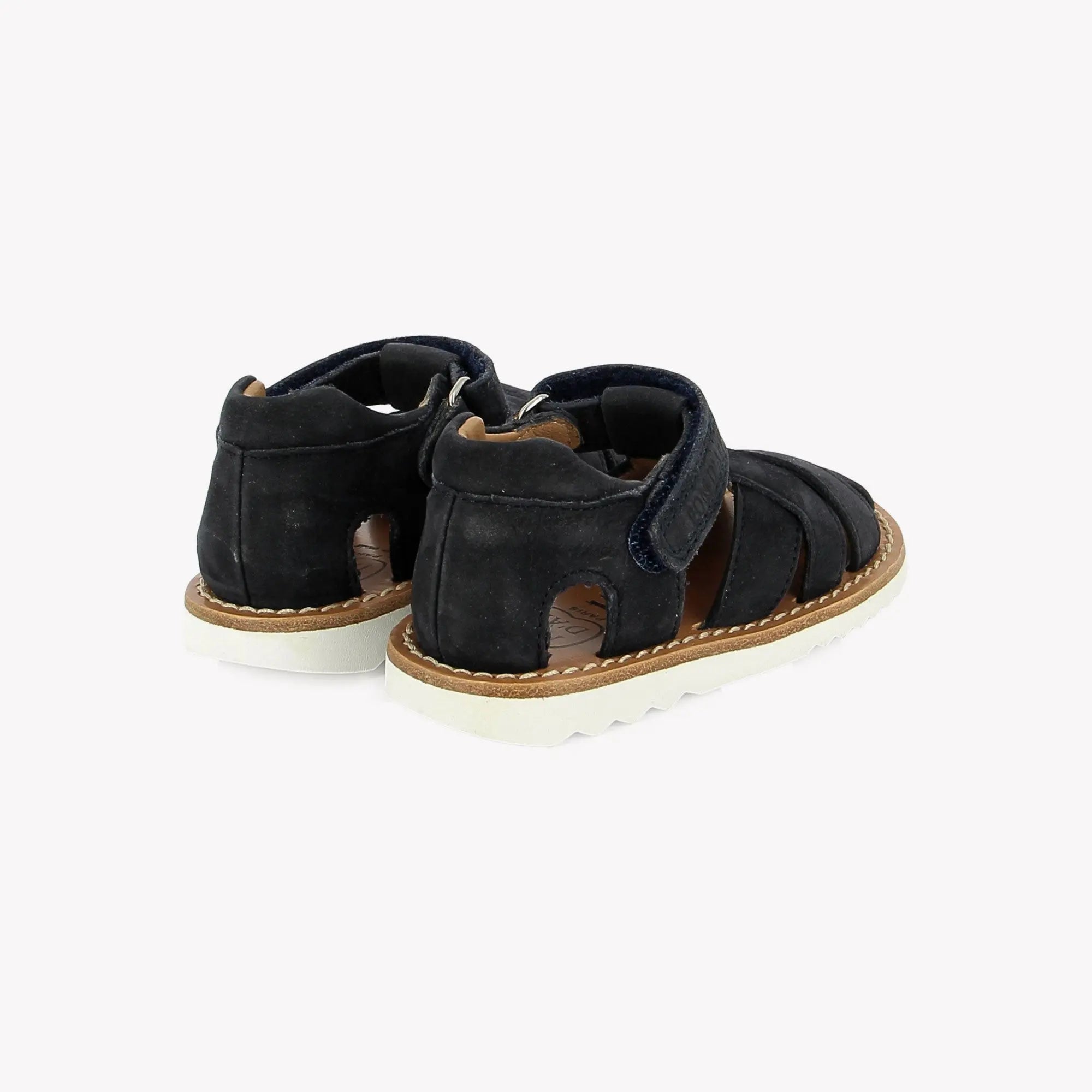 pom-d-api-waff-cross-nubuck-marine-sandale-premiers-pas-gar-on image 3