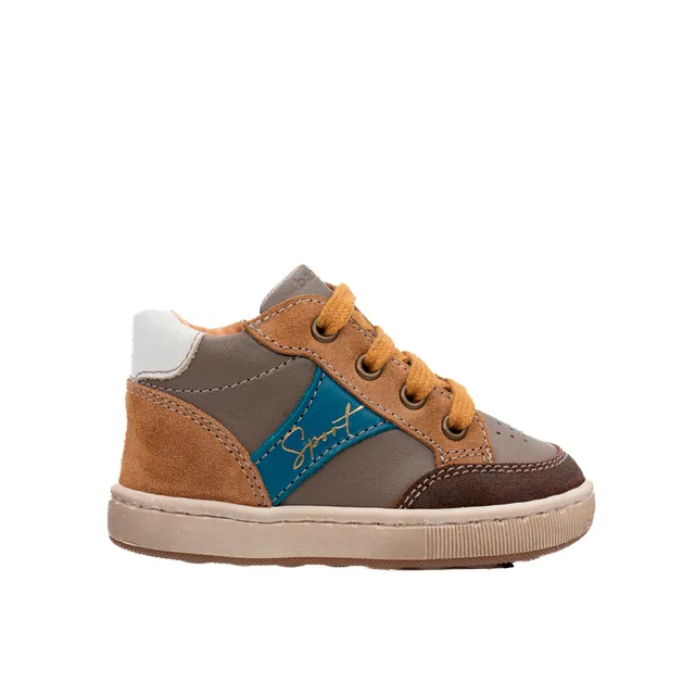 babybotte-formidable-chaussure-b-b-gar-on-lacets-marron image 1