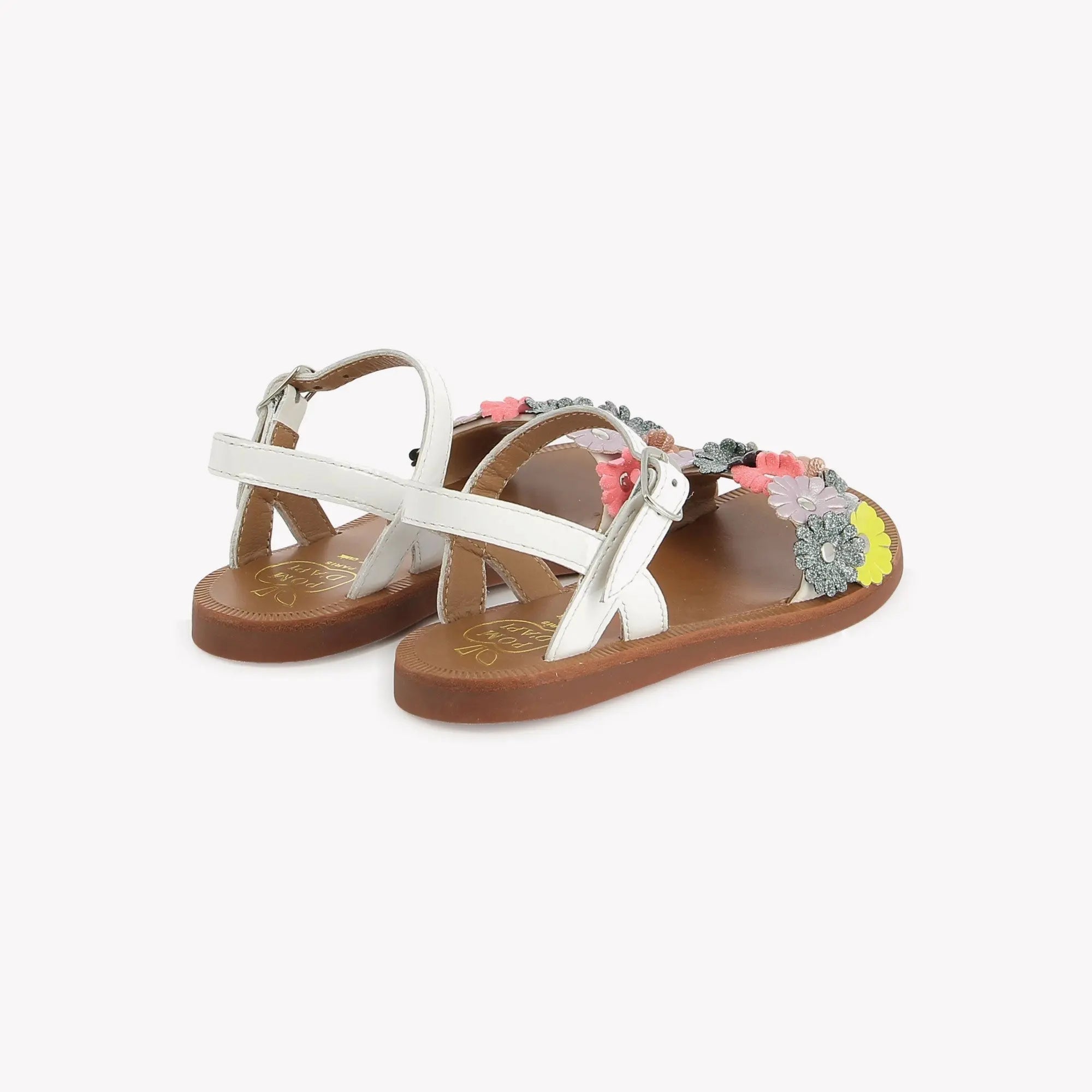 pom-d-api-plagette-multi-flo-sandale-fille-cuir-blanc-multi-vernis image 4