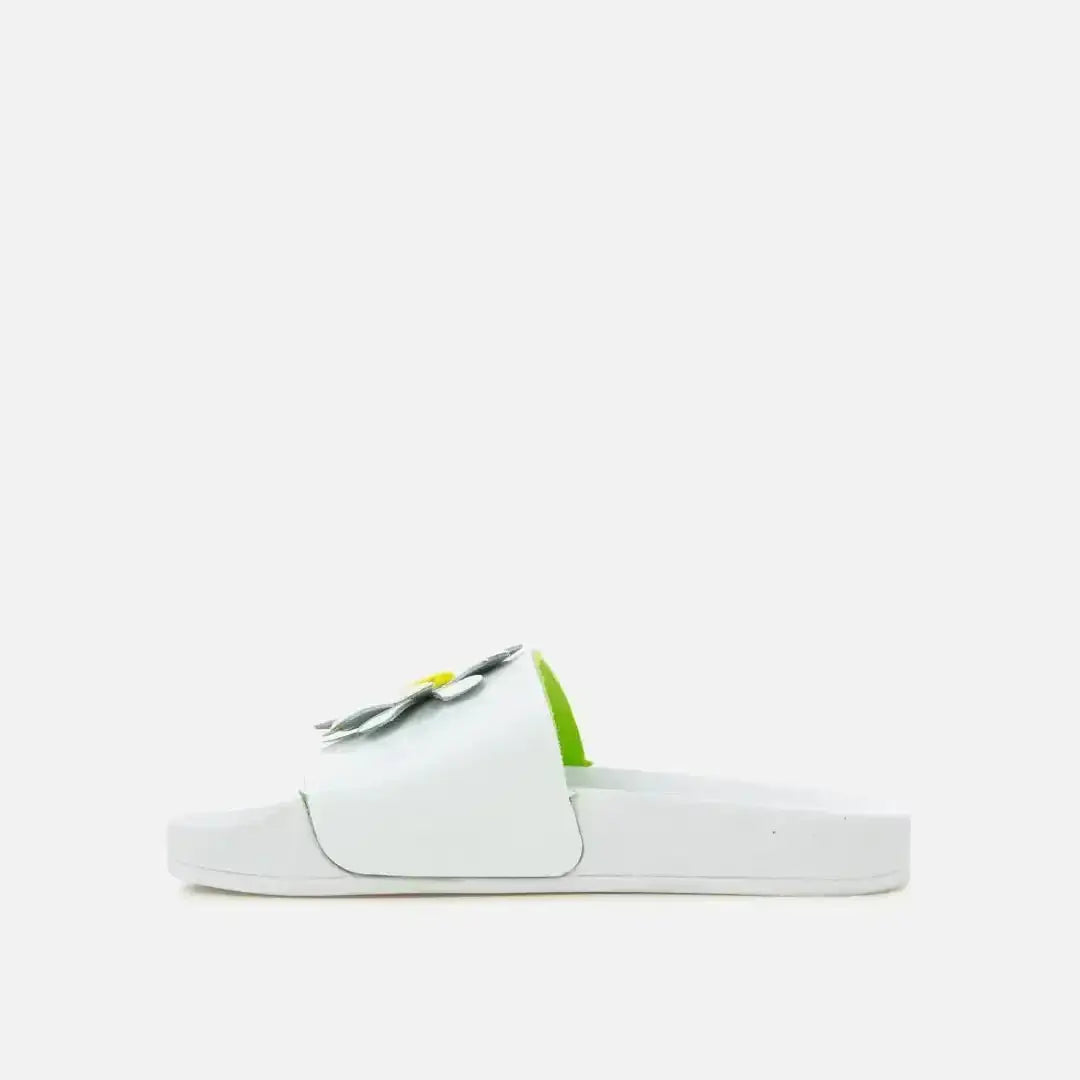 pom-d-api-slappy-big-flo-mule-plage-fille-vert-jaune image 3