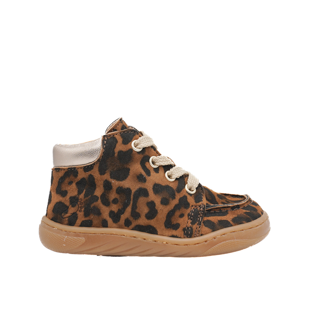 babybotte-anatomic-chaussure-fille-cognac-l-opard-velours-zip image 1