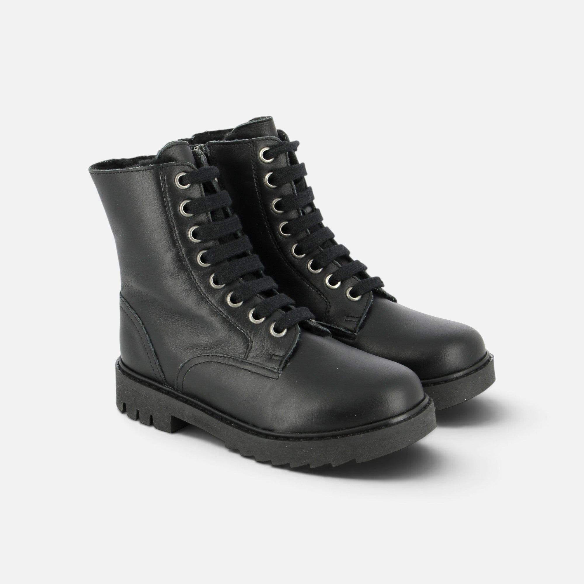 pom-d-api-sid-ranger-fur-bottine-fourr-e-noir-semelle-noire image 1
