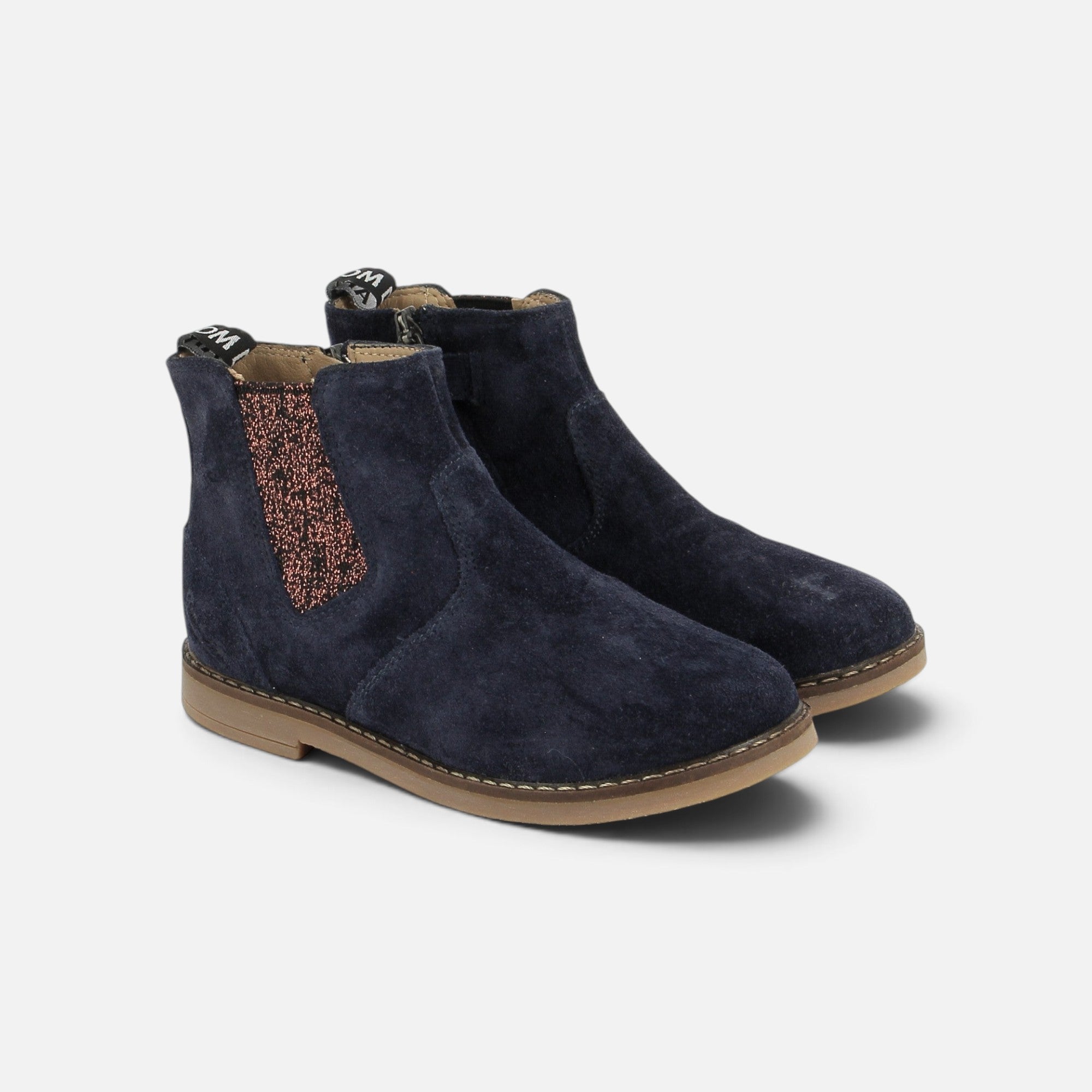 pom-d-api-trip-new-jodzip-chelsea-boot-velours-navy-fille image 1