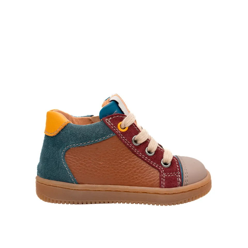 babybotte-fred-chaussure-b-b-gar-on-lacets-cognac image 1