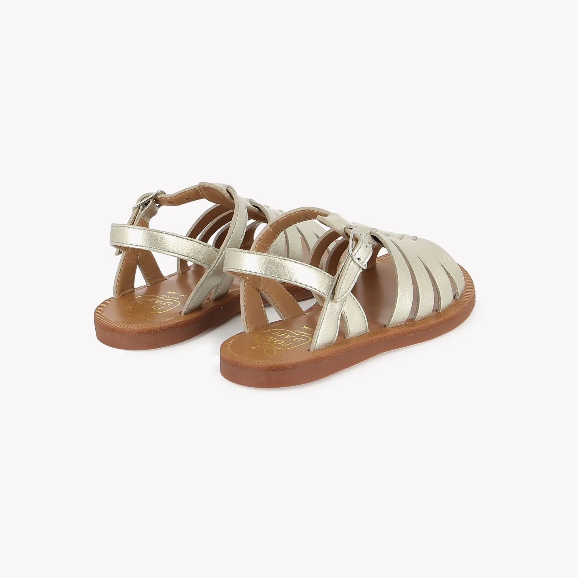pom-d-api-plagette-strap-sandale-fille-platine-light-laminato image 3