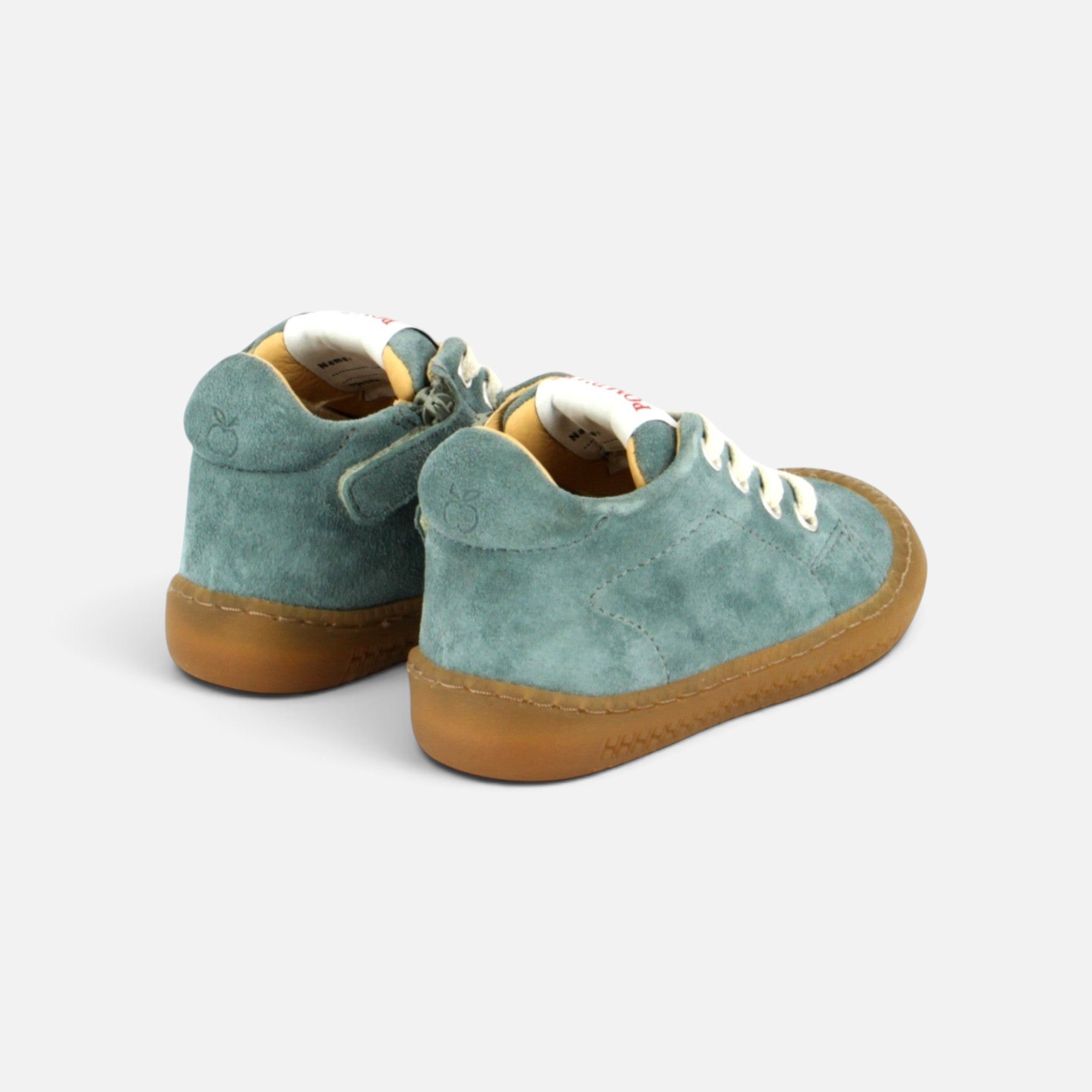 pom-d-api-yaka-walk-chaussure-barefoot-premiers-pas-gar-on-vert-cinero image 2