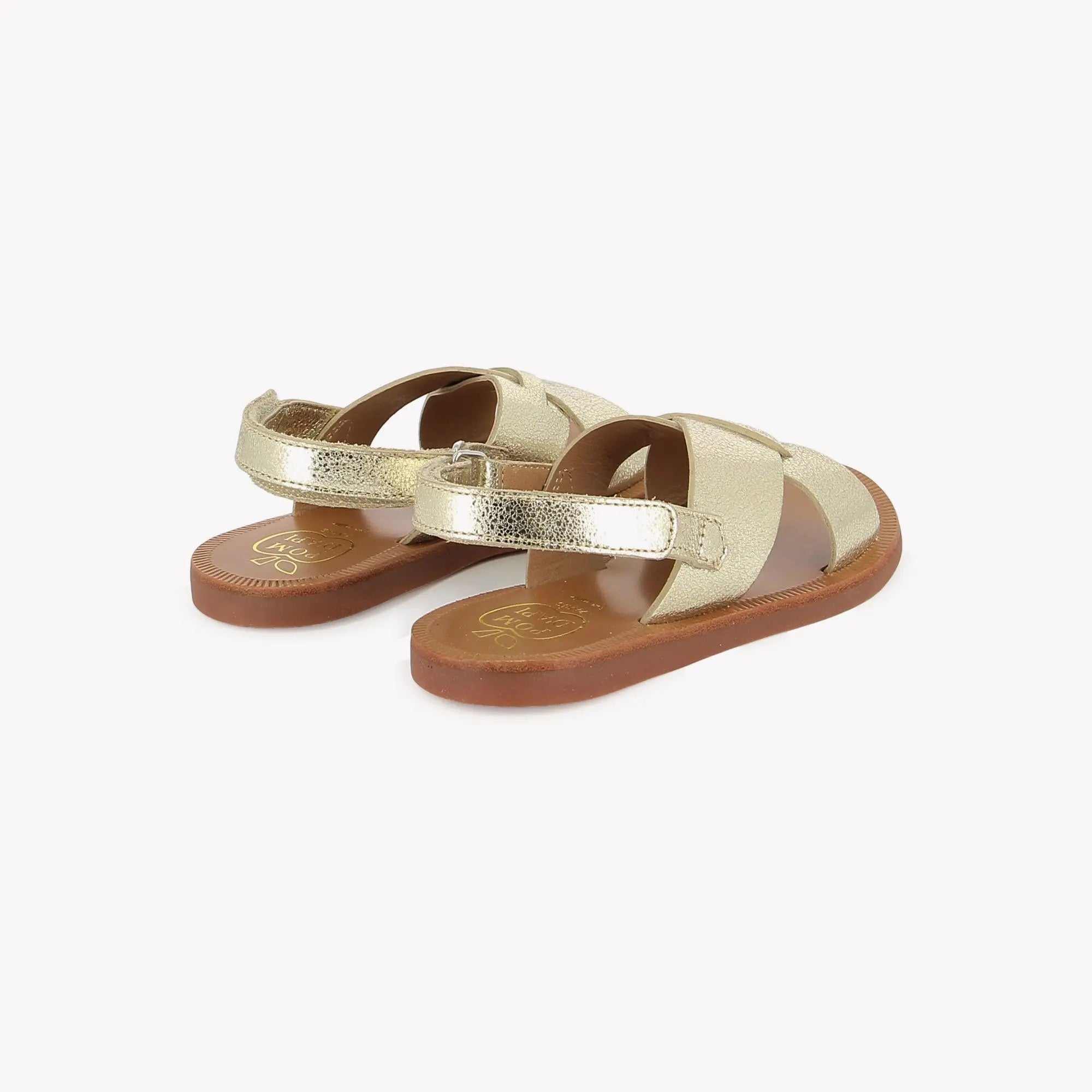 pom-d-api-plagette-cross-sandale-fille-platine-laminato-milled image 3