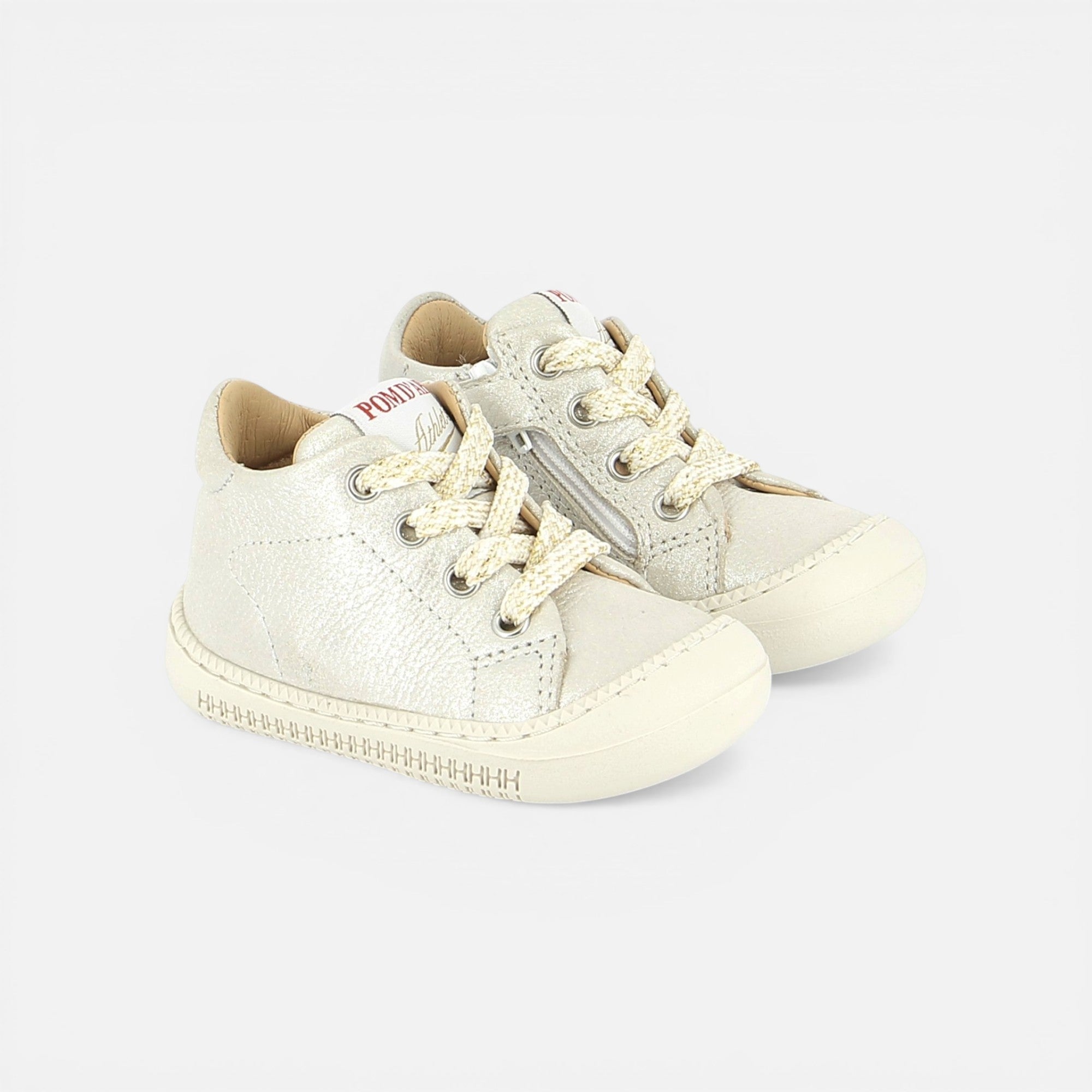 pom-d-api-yaka-walk-melania-chaussures-barefoot-premiers-pas-fille-craie image 1