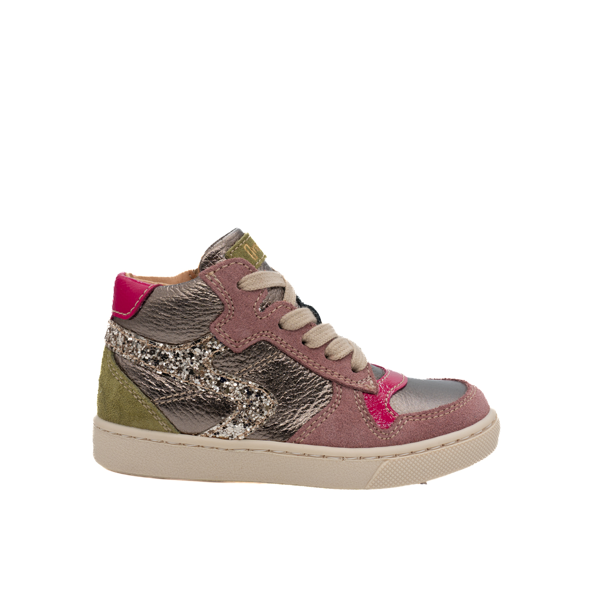 babybotte-kolette-platinum-chaussure-lacets-et-zip-fille image 1