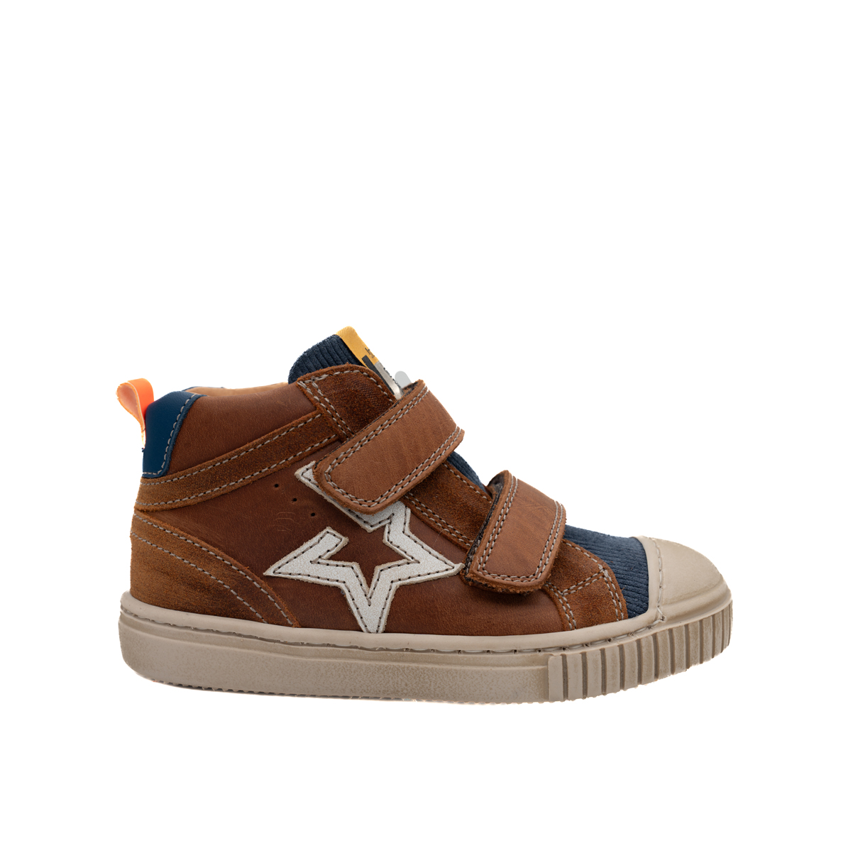 babybotte-karlos-cognac-chaussure-gar-on-cuir-velcro-cognac image 1