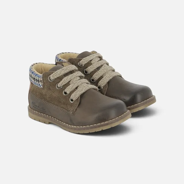 pom-d-api-bob-zip-work-boots-enfant-gar-on-brun-mousse image 1
