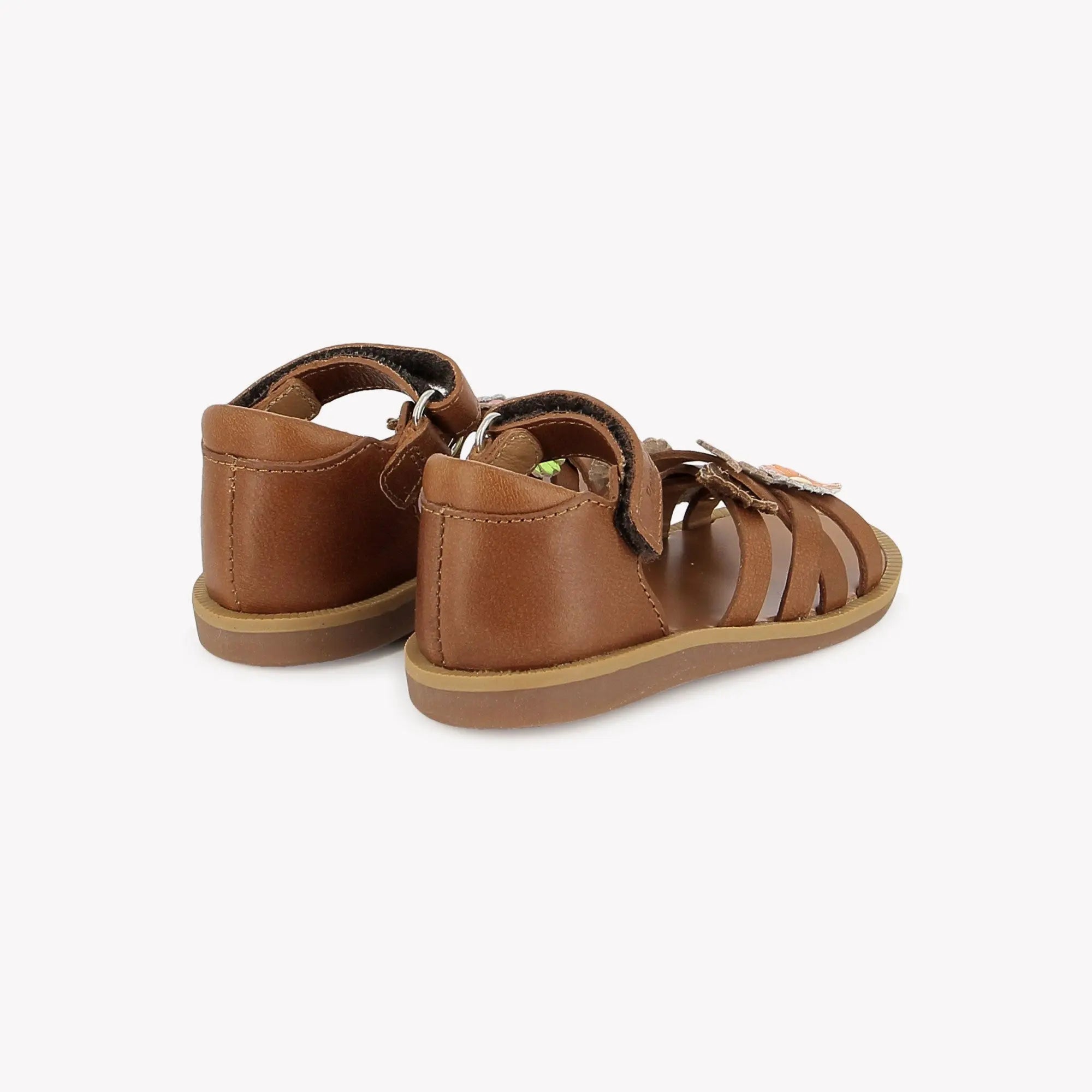 pom-d-api-poppy-spring-sandale-premiers-pas-fille-camel-vaquetta image 3