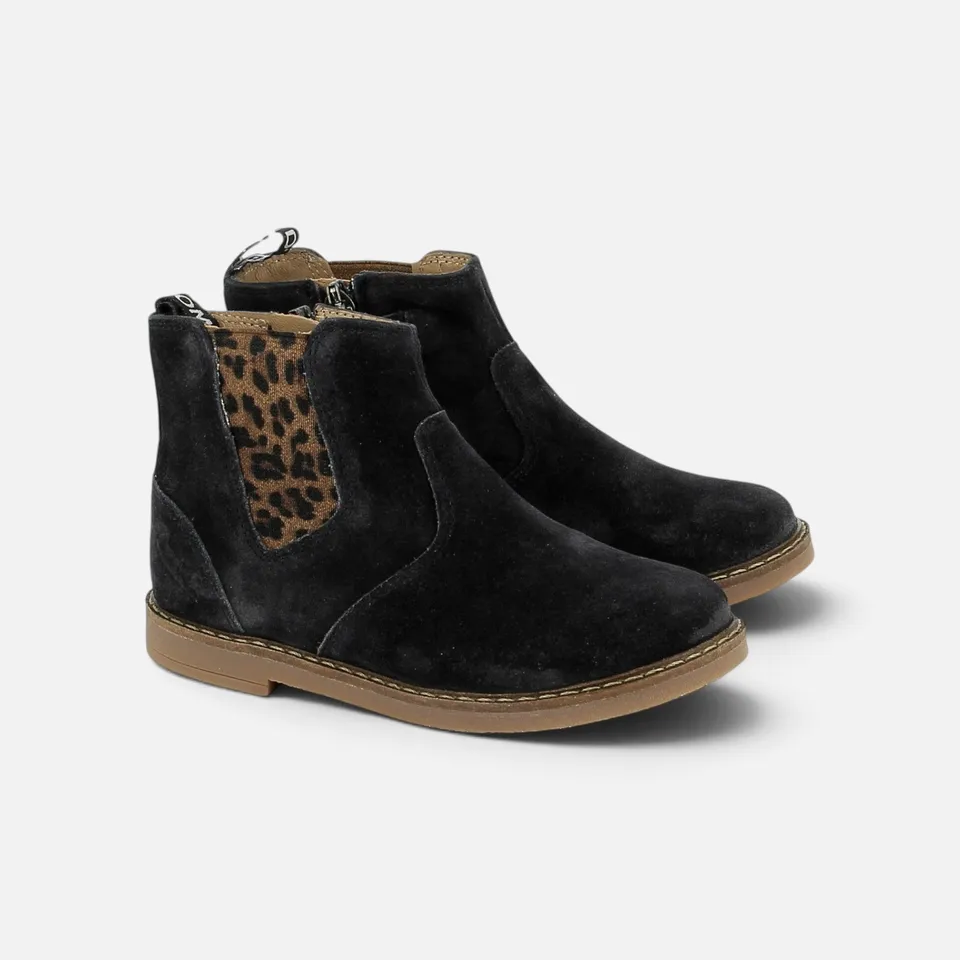 pom-d-api-trip-new-jodzip-chelsea-boots-fille-coal-velours-l-opard image 1