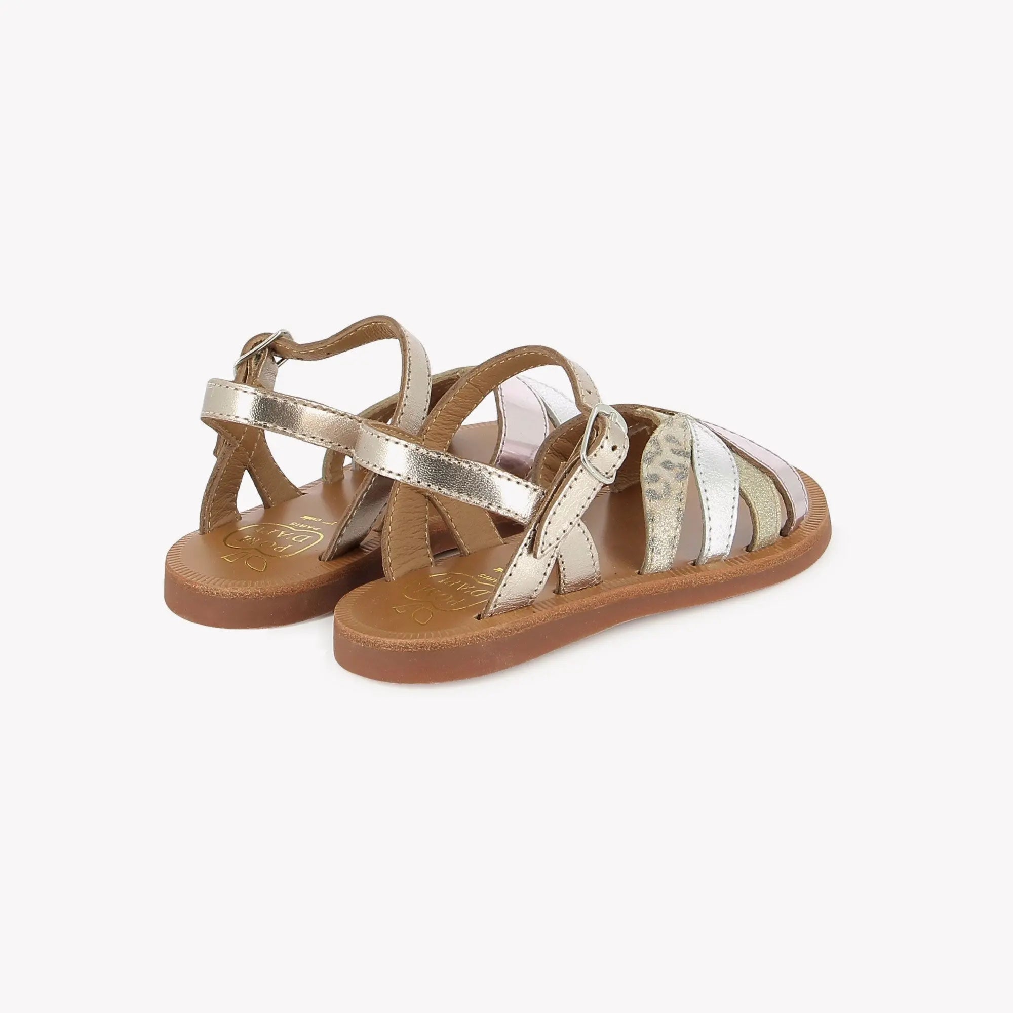 pom-d-api-plagette-oto-sandale-fille-oro-pala-platino image 3