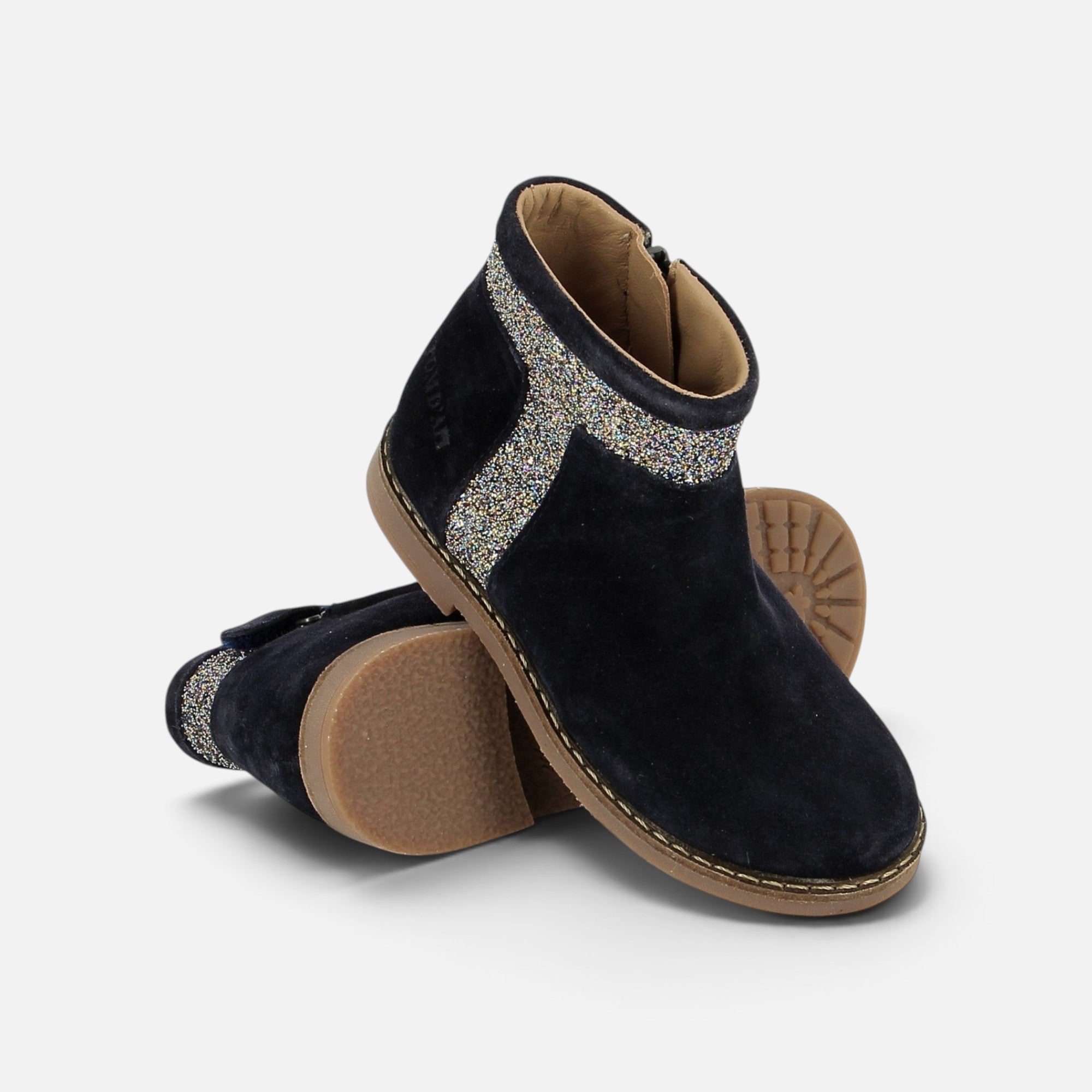 pom-d-api-trip-trott-boots-enfant-velours-glitter-navy-multi image 2