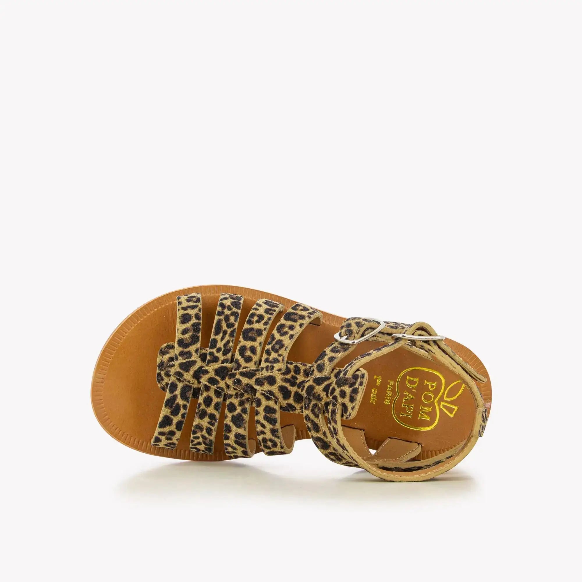 pom-d-api-plagette-gladiator-sandale-enfant-mini-leo-sahara image 4