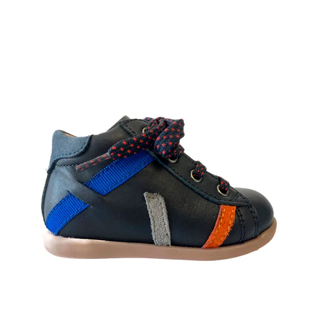 babybotte-filippo-chaussure-b-b-gar-on-lacets-zip-bleu image 1