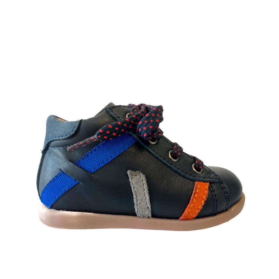 babybotte-filippo-chaussure-b-b-gar-on-lacets-zip-bleu image 1