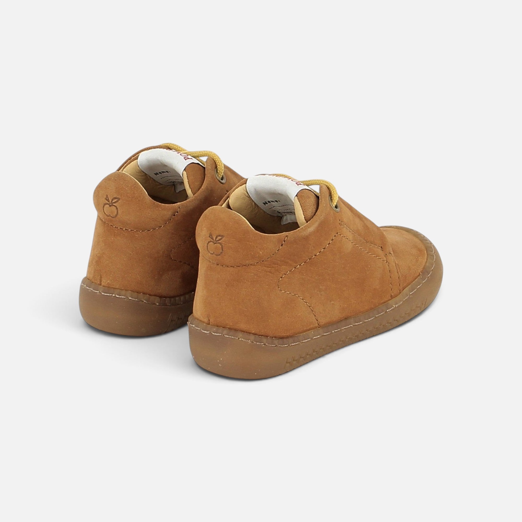 pom-d-api-yaka-speed-chaussure-barefoot-premiers-pas-nubuck-camel image 2