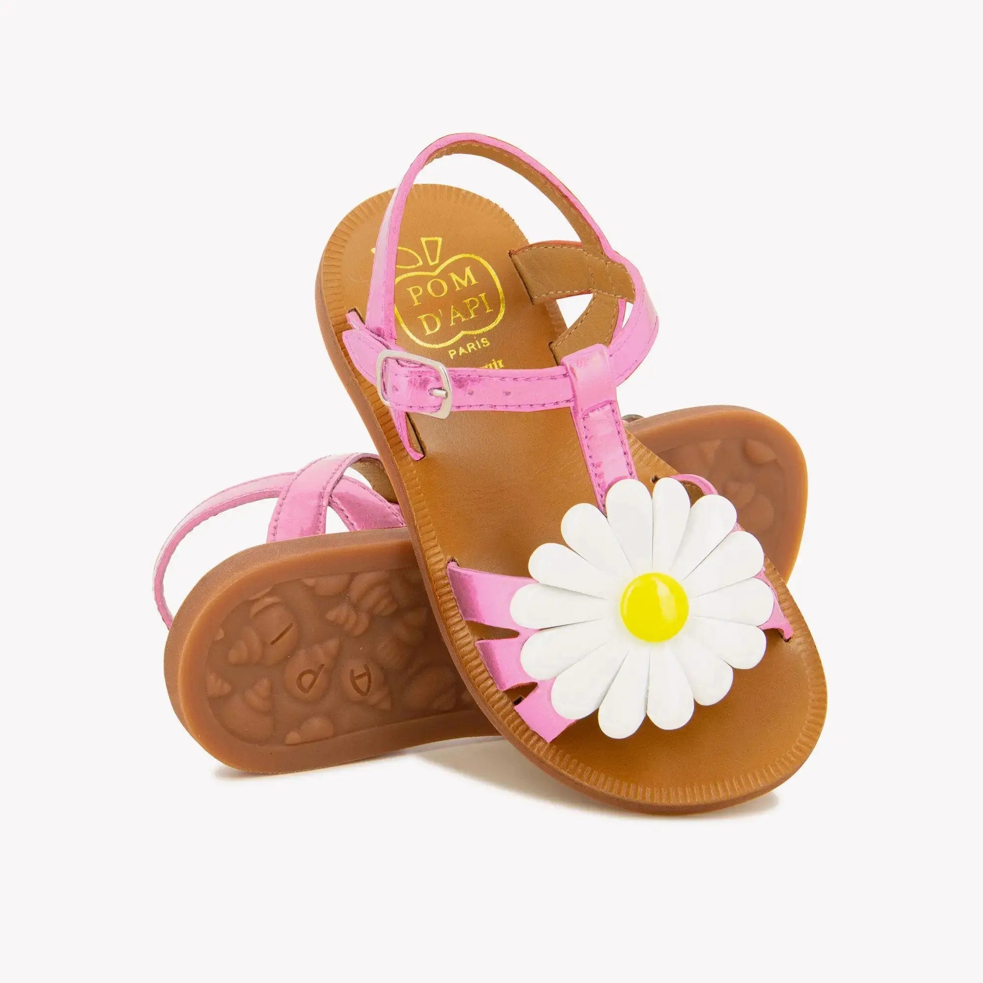 pom-d-api-plagette-big-flo-sandale-fille-vernis-m-tal-bubble-gum image 3