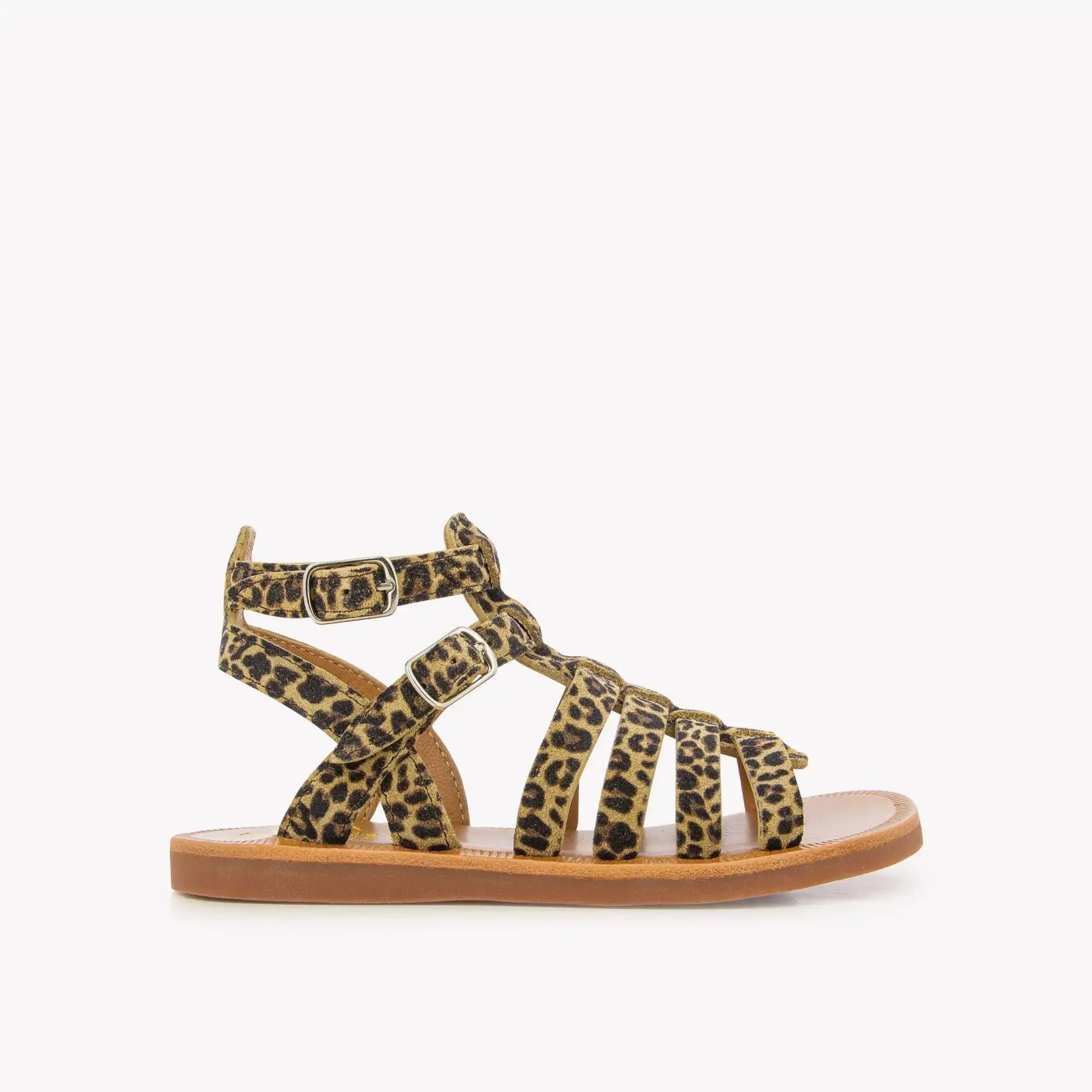 pom-d-api-plagette-gladiator-sandale-enfant-mini-leo-sahara image 2