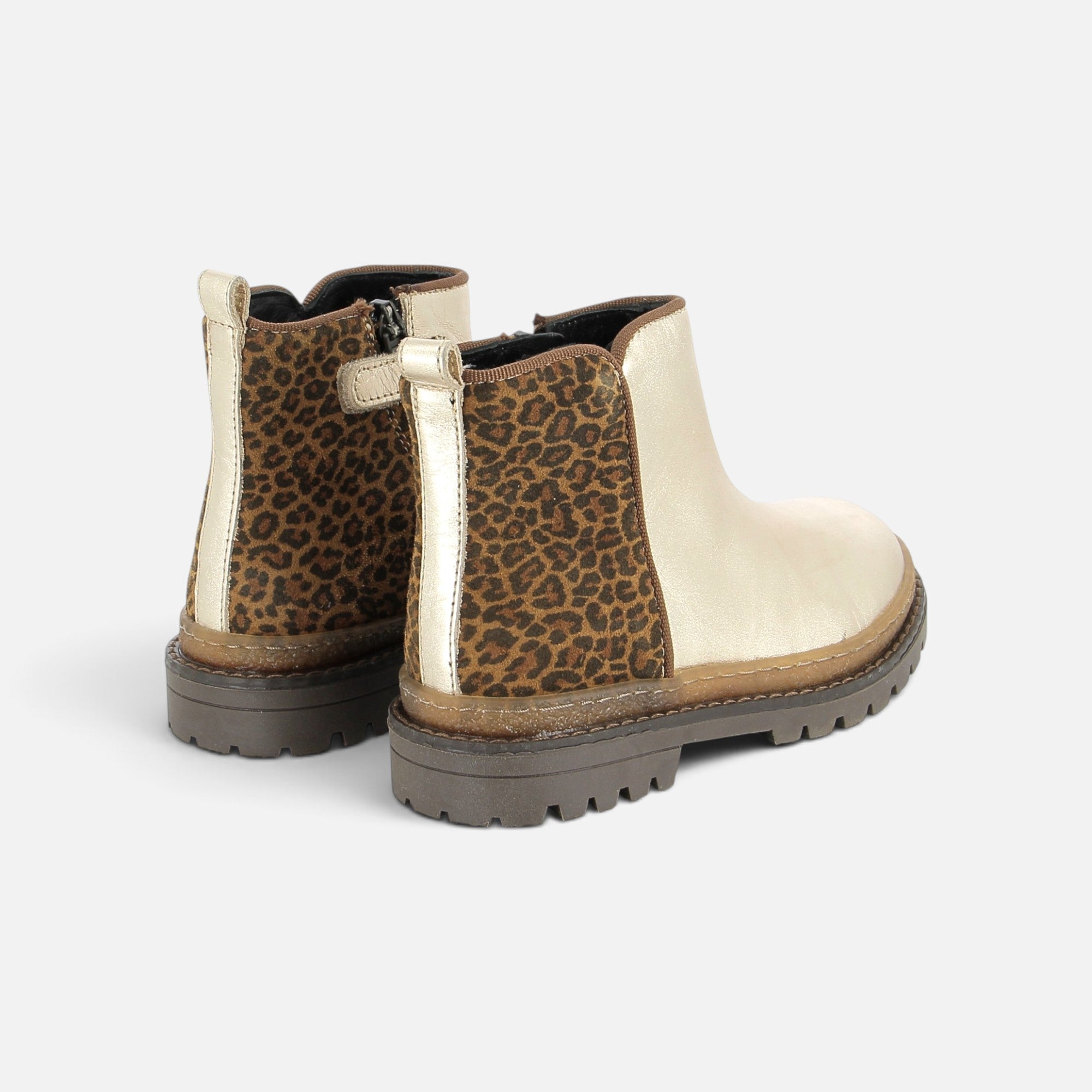 pom-d-api-wall-boots-bottine-fille-platine-naturel-l-opard image 3