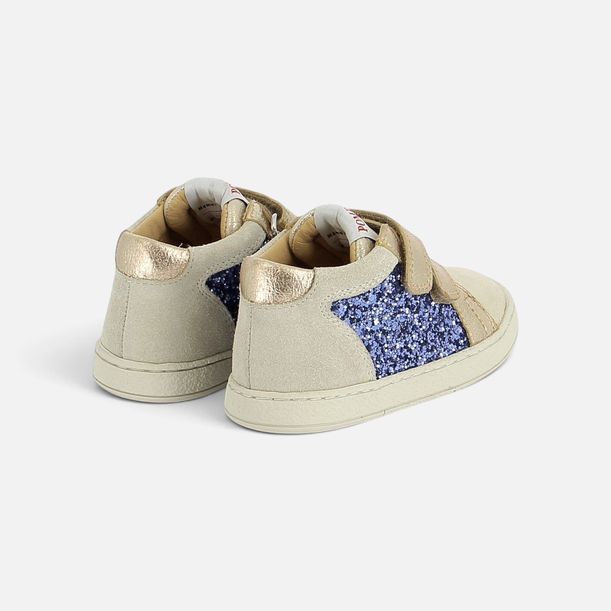 pom-d-api-mousse-easy-top-basket-fille-platine-azul-dor image 2