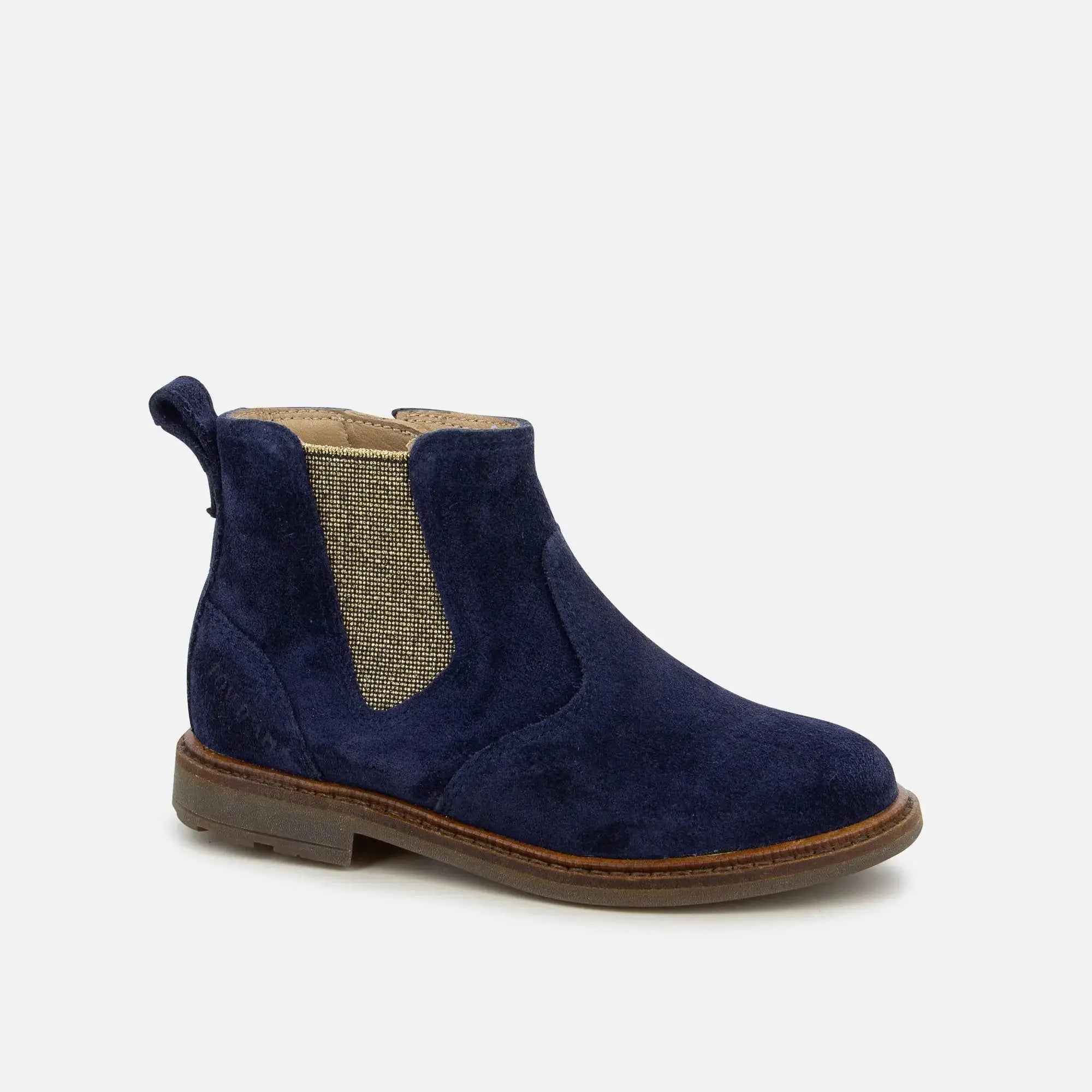 pom-d-api-sister-jodzip-bottine-fille-cuir-velours-bleu-marine image 1