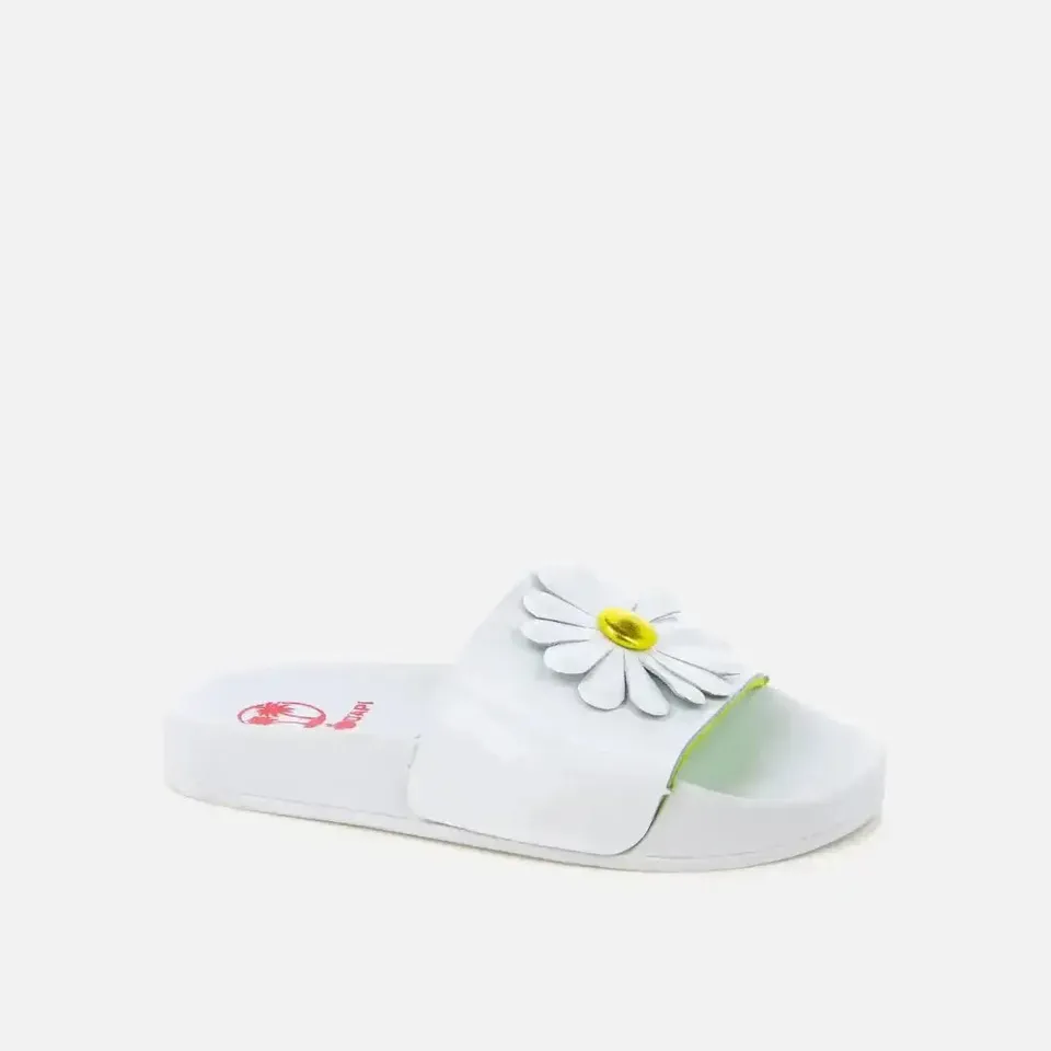 pom-d-api-slappy-big-flo-mule-plage-fille-vert-jaune image 1