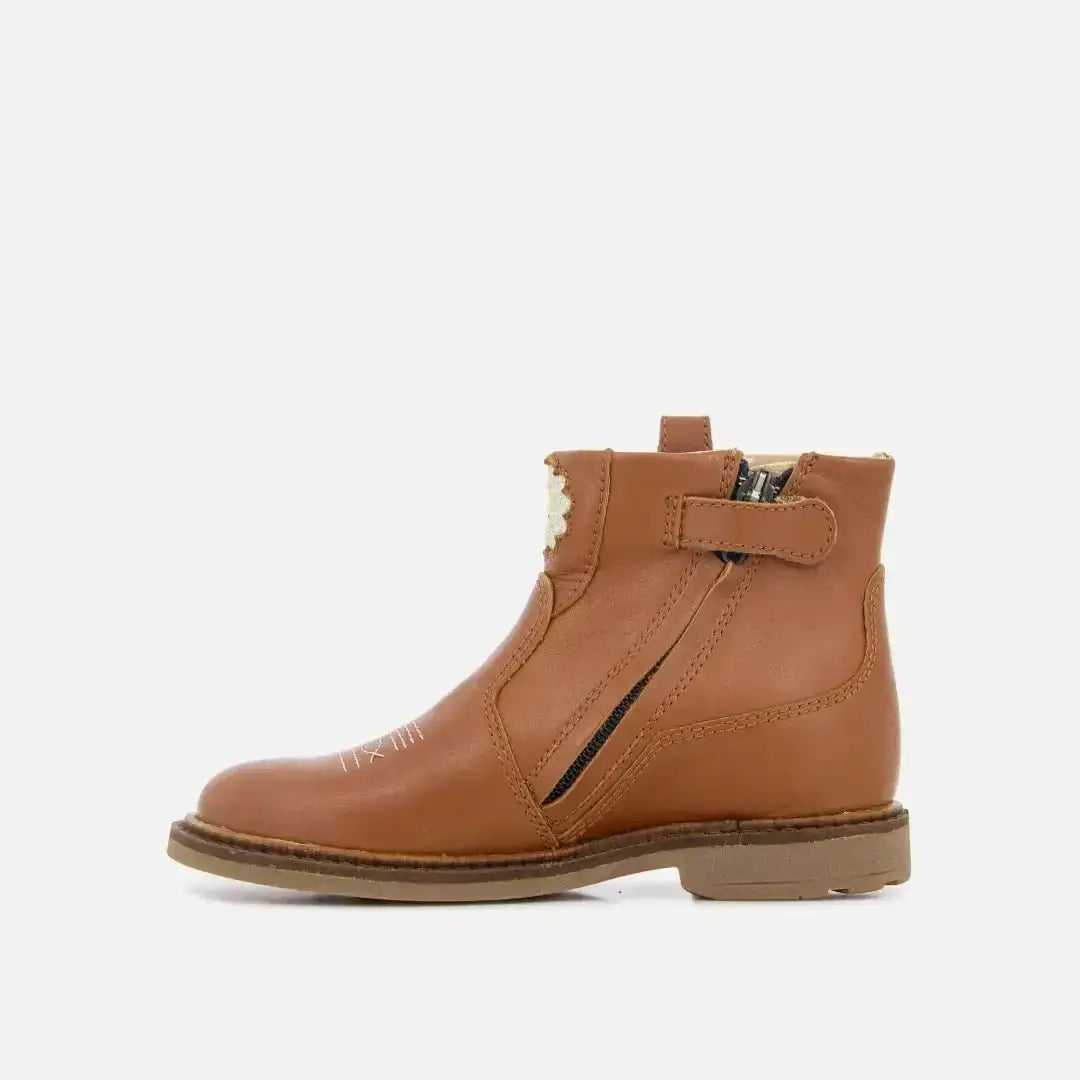pom-d-api-sister-boots-wendy-bottines-fille-cuir-camel image 3