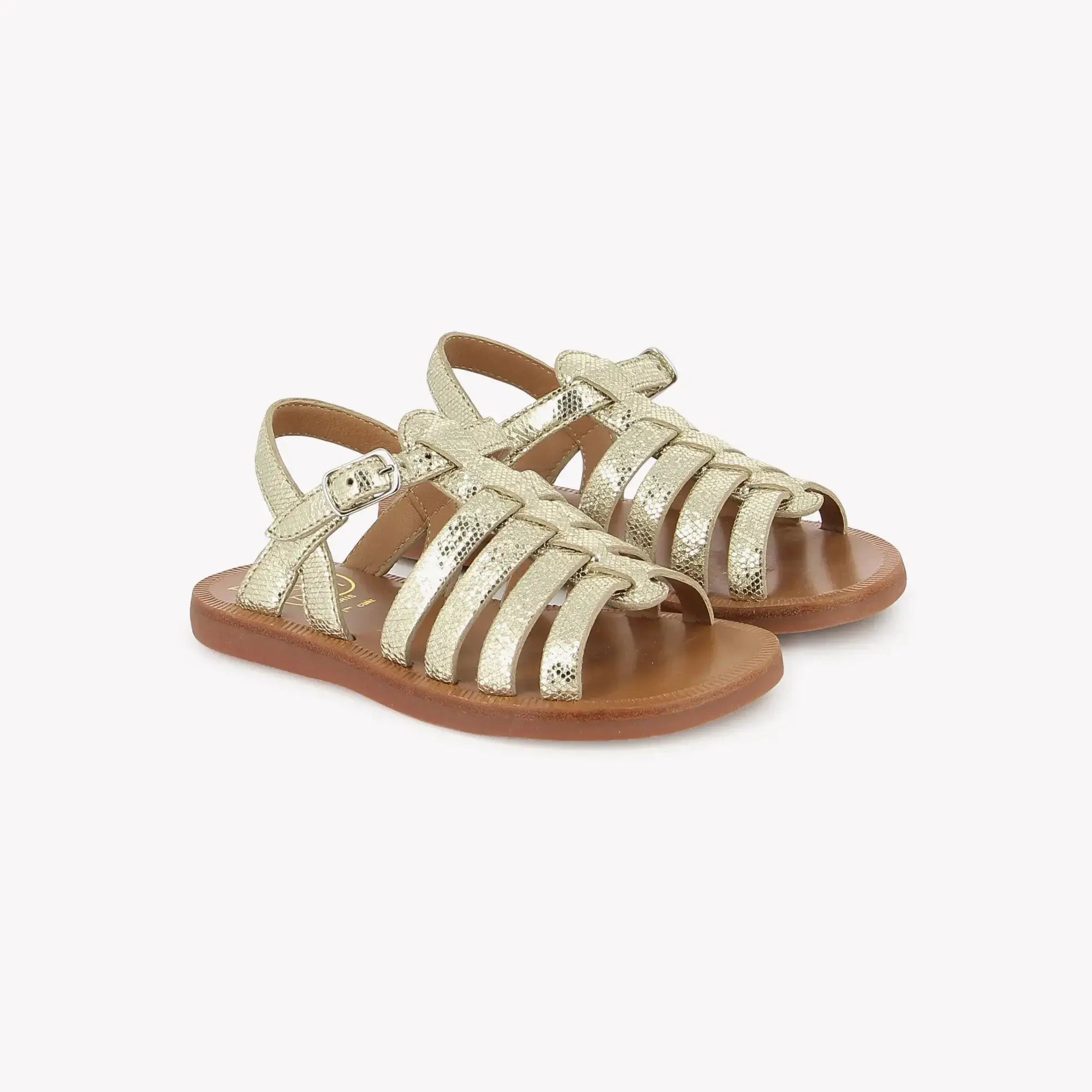 pom-d-api-plagette-strap-sandale-fille-platine-milos image 1