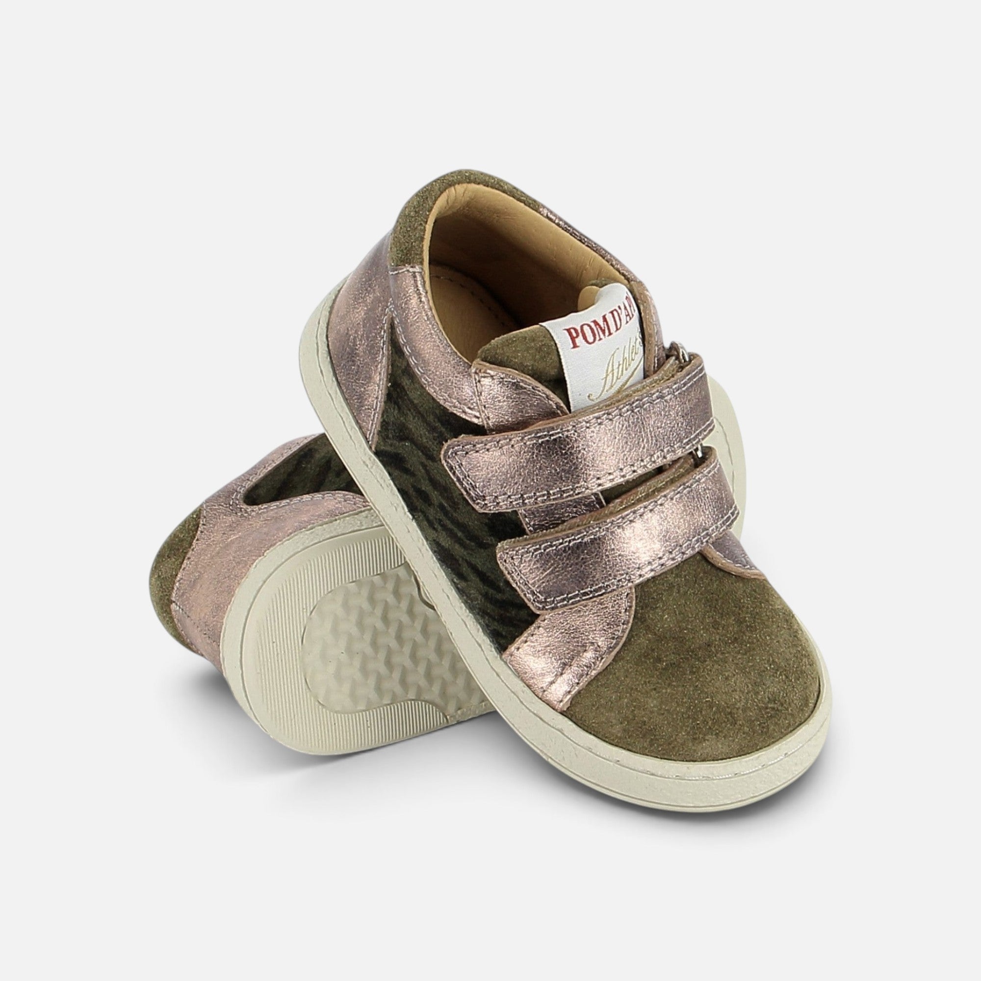 pom-d-api-mousse-easy-top-basket-fille-velours-savana-truffle-kaki image 2