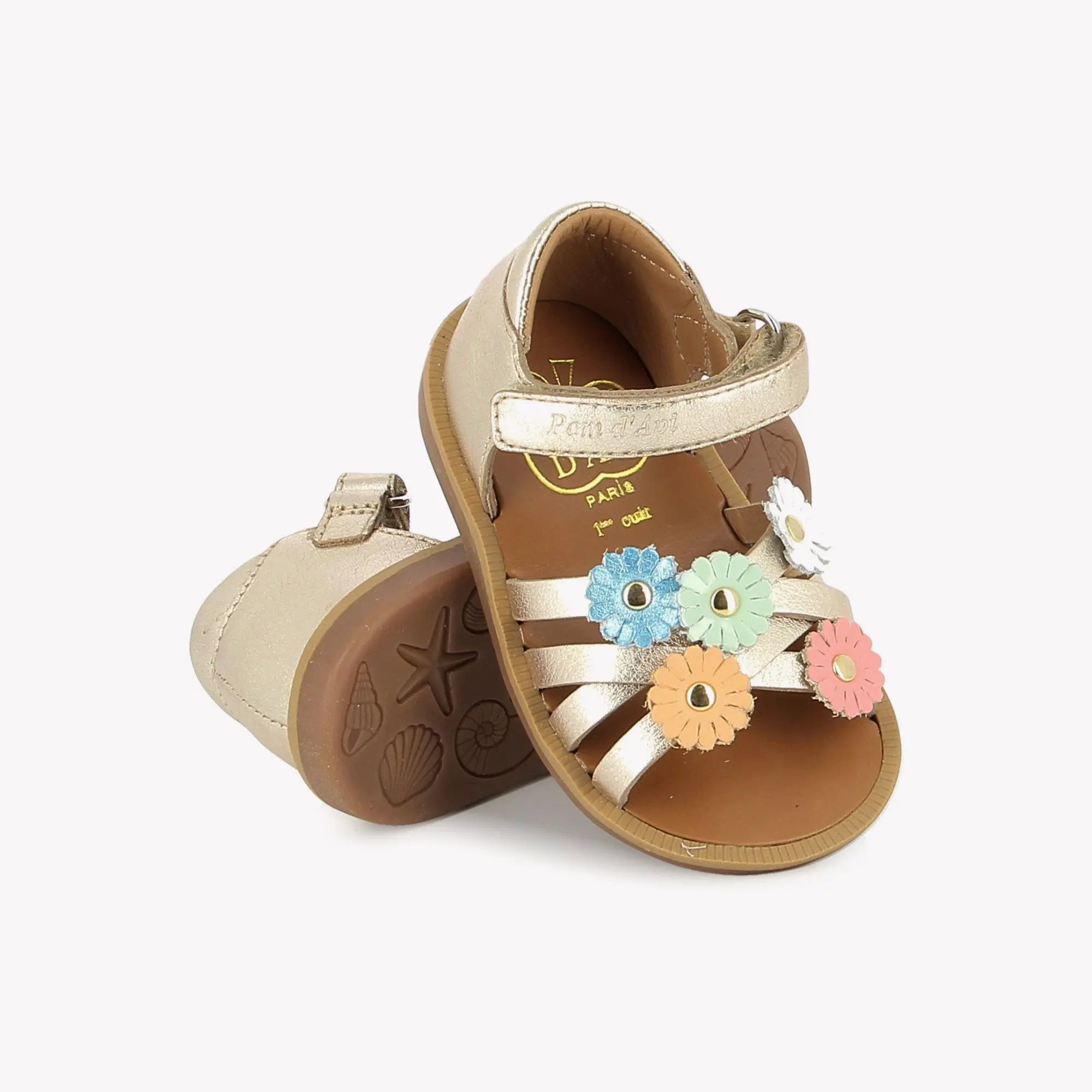 pom-d-api-poppy-spring-laminato-platine-sandale-premiers-pas-fille image 2