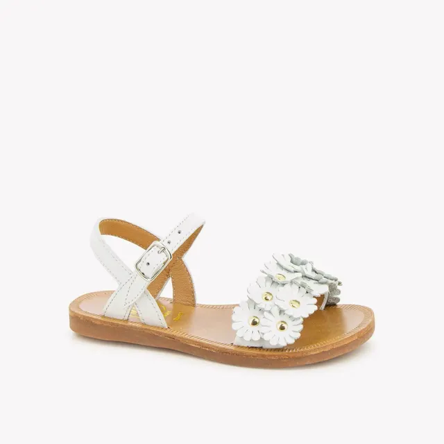 pom-d-api-plagette-multi-flo-sandale-cuir-blanc-vernis-fille image 1