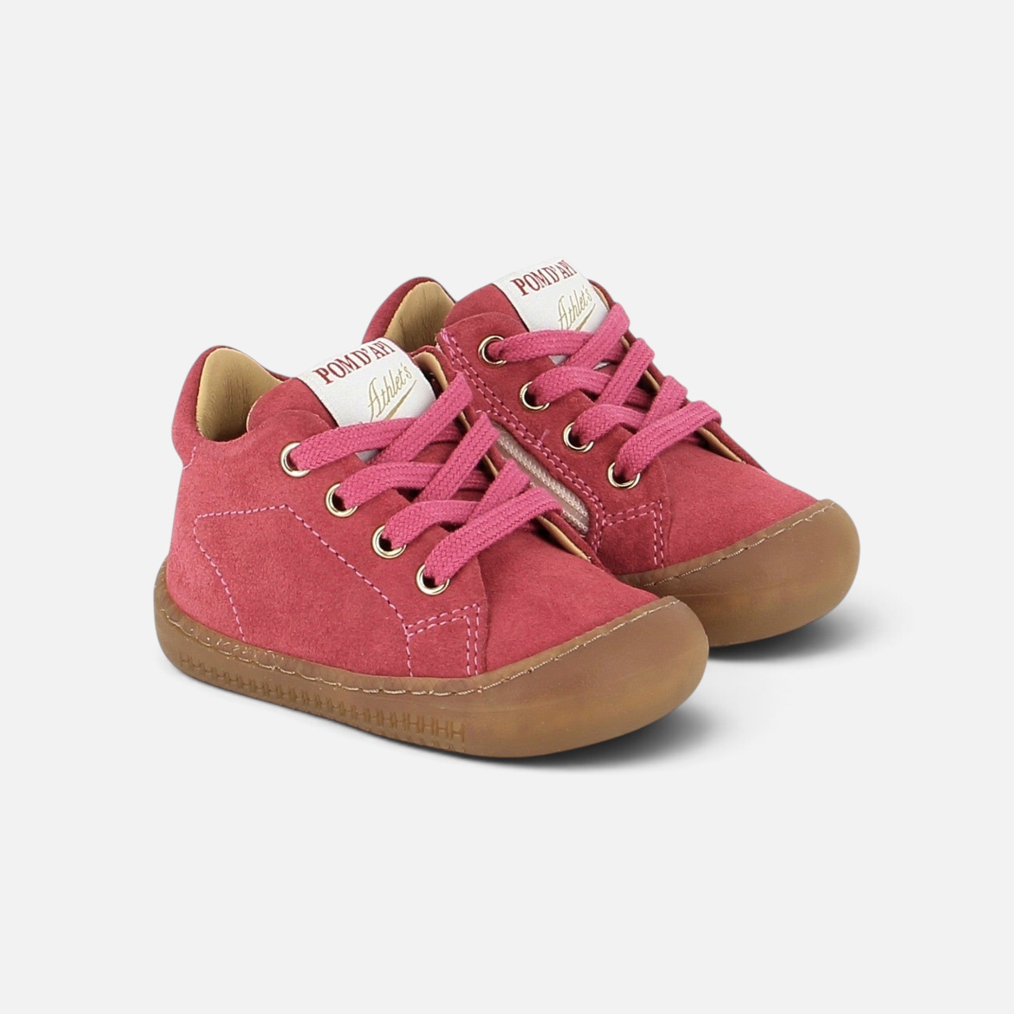 pom-d-api-yaka-walk-velours-cherry-chaussure-premiers-pas-fille image 1