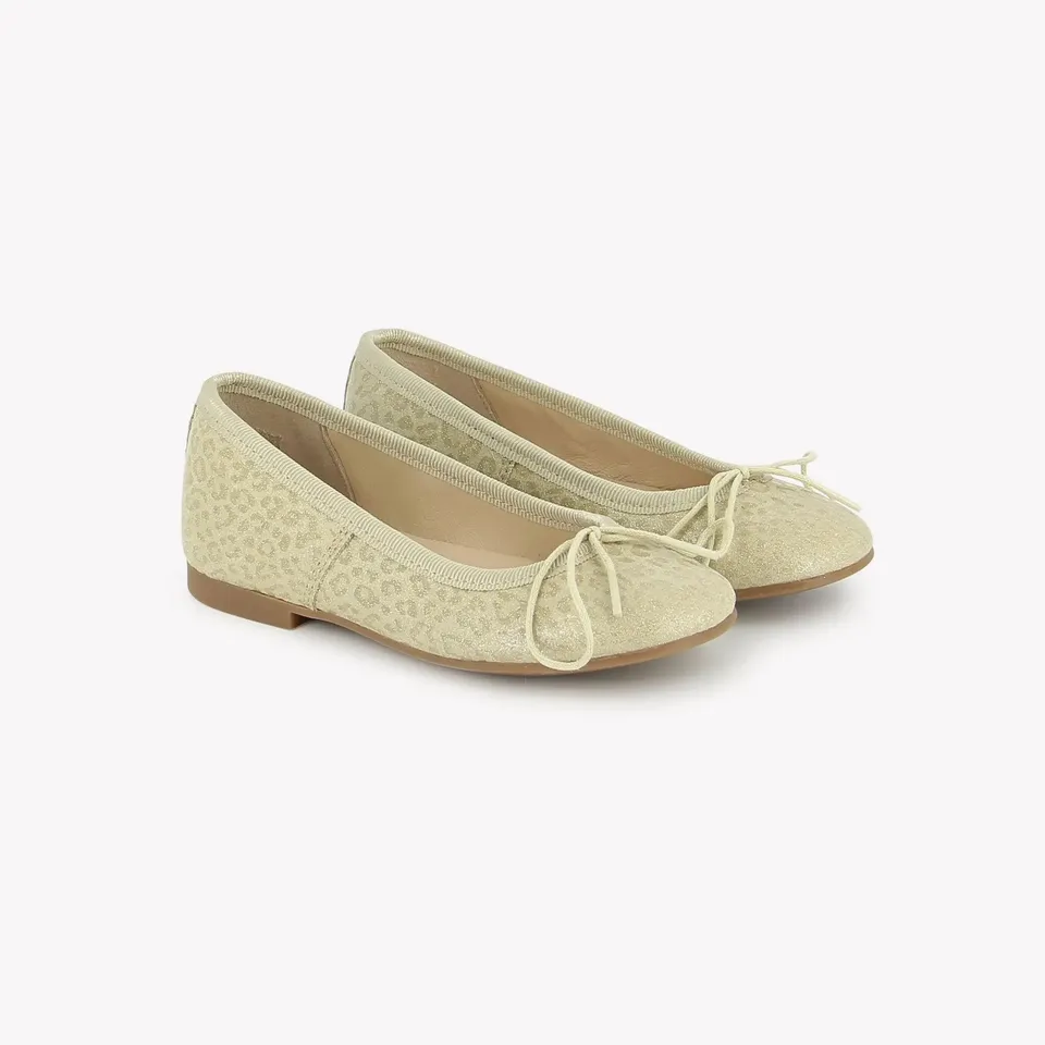 pom-d-api-dory-bal-ballerine-platino-cuir-argent-fille image 1