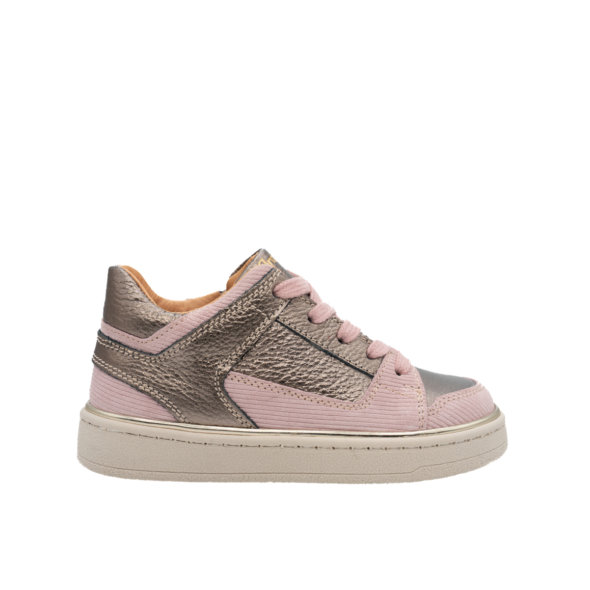 babybotte-kassilia-rose-chaussure-fille-lacets-et-zip-en-cuir image 1